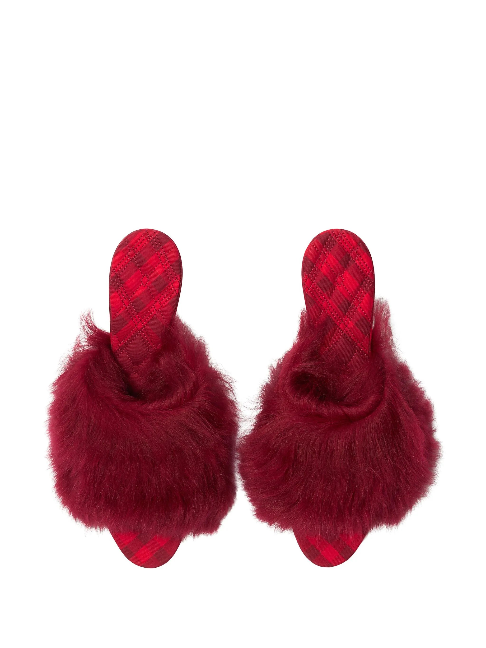 Jackie 65mm shearling sandals