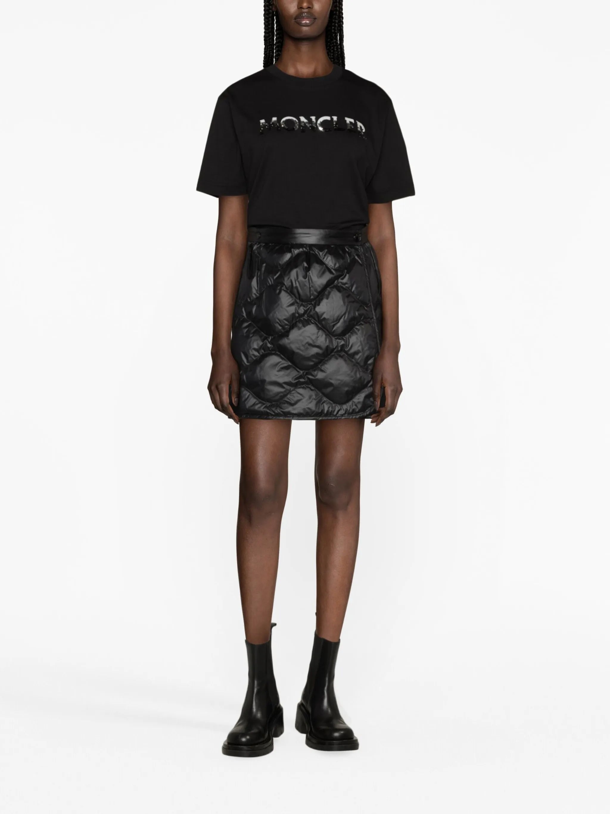 sequin-embellished cotton T-shirt