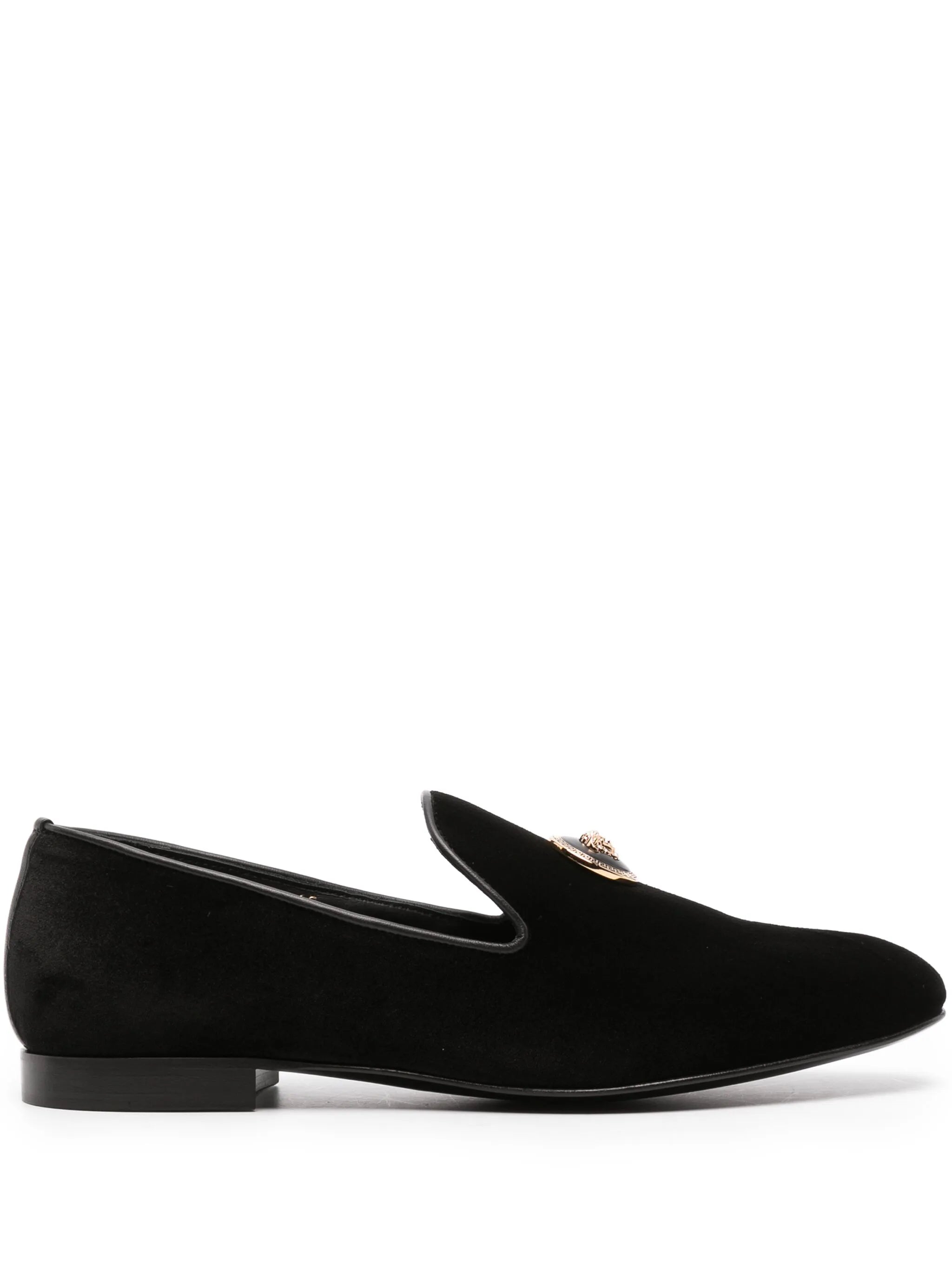 Medusa velvet loafers