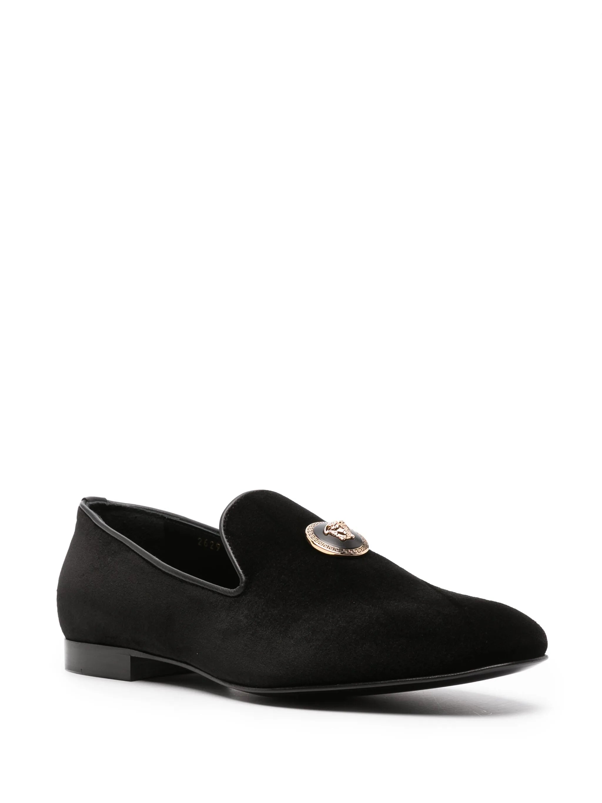 Medusa velvet loafers