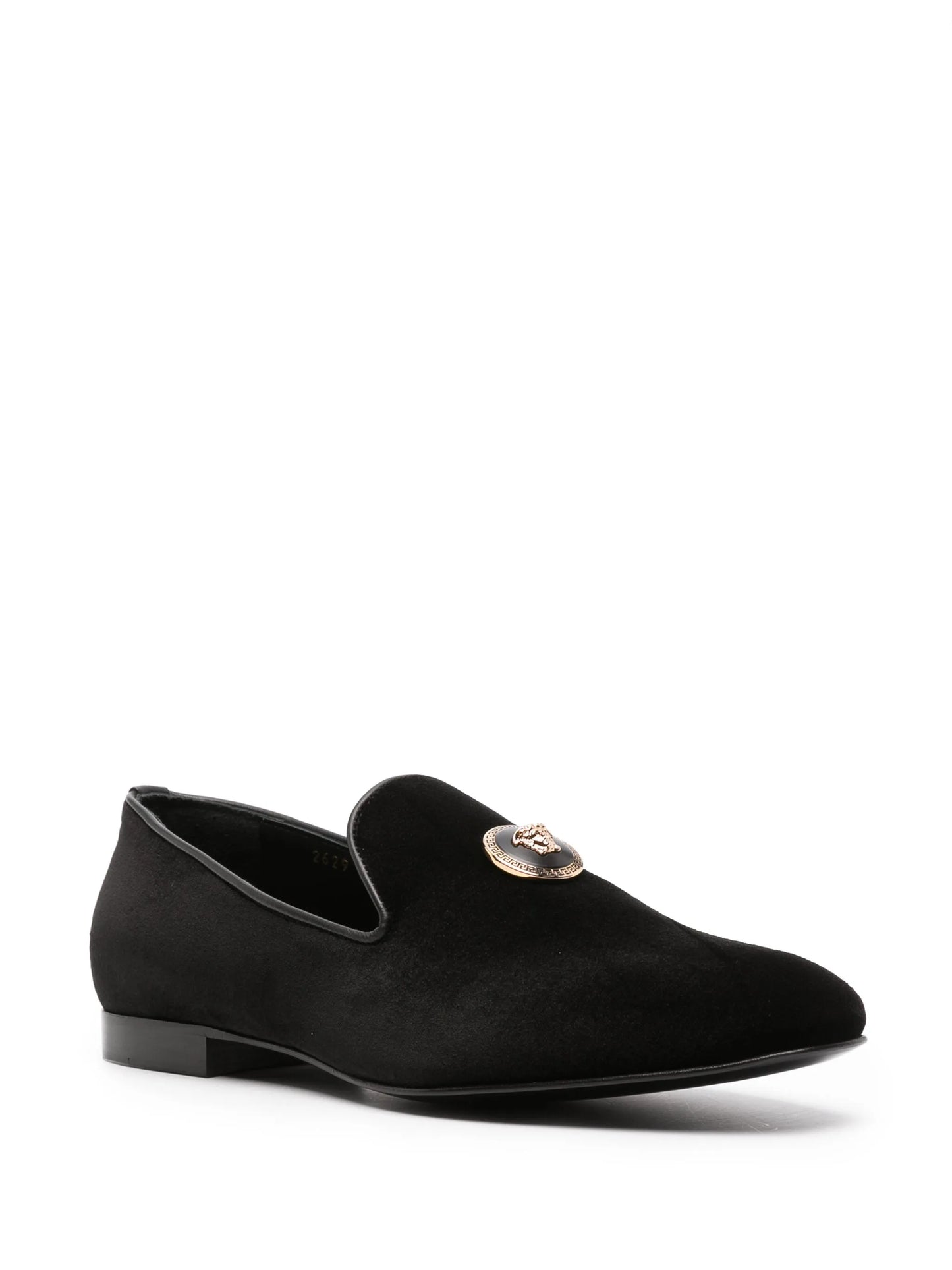 Medusa velvet loafers
