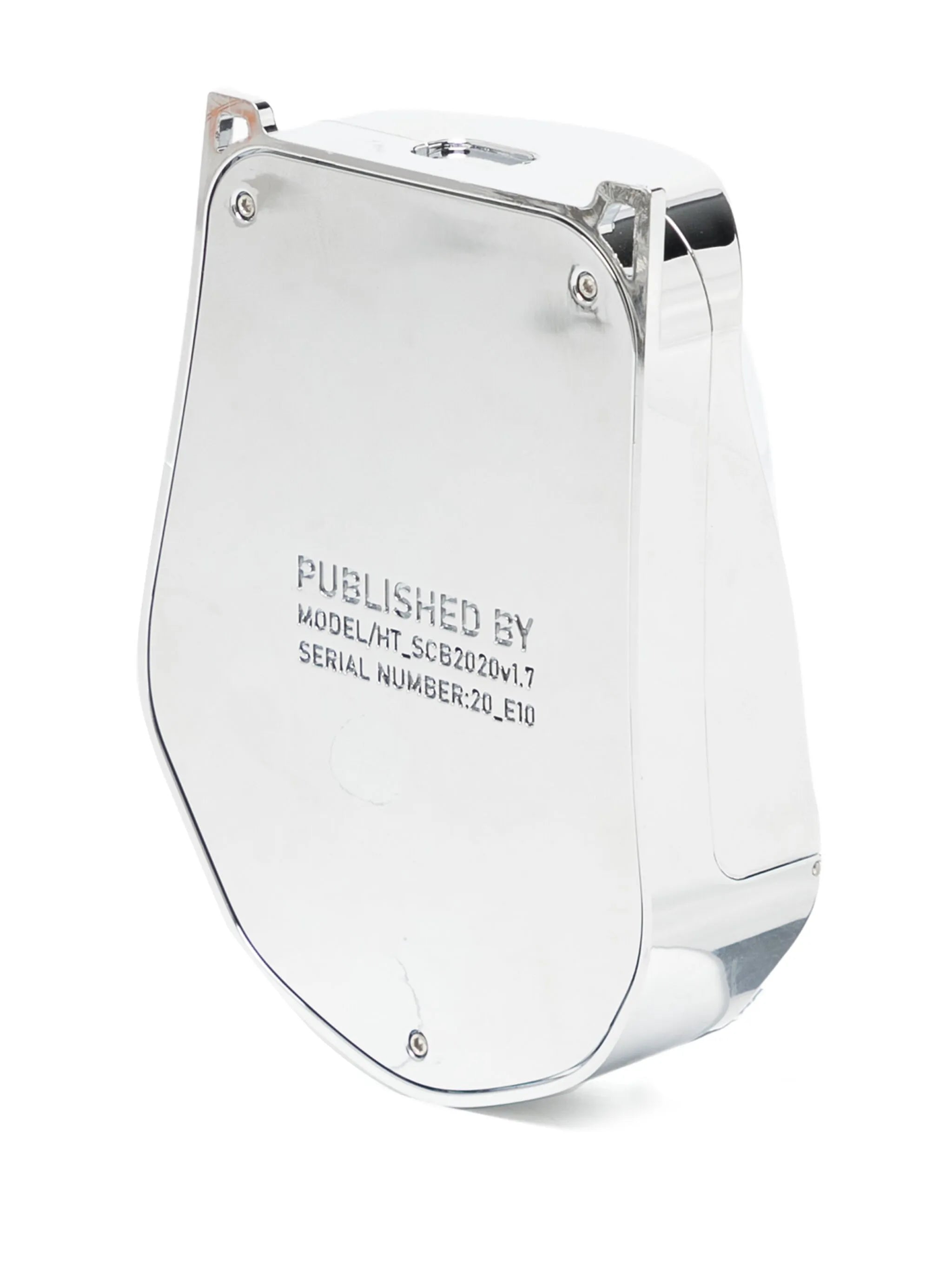Chrome logo-engraved crossbody bag
