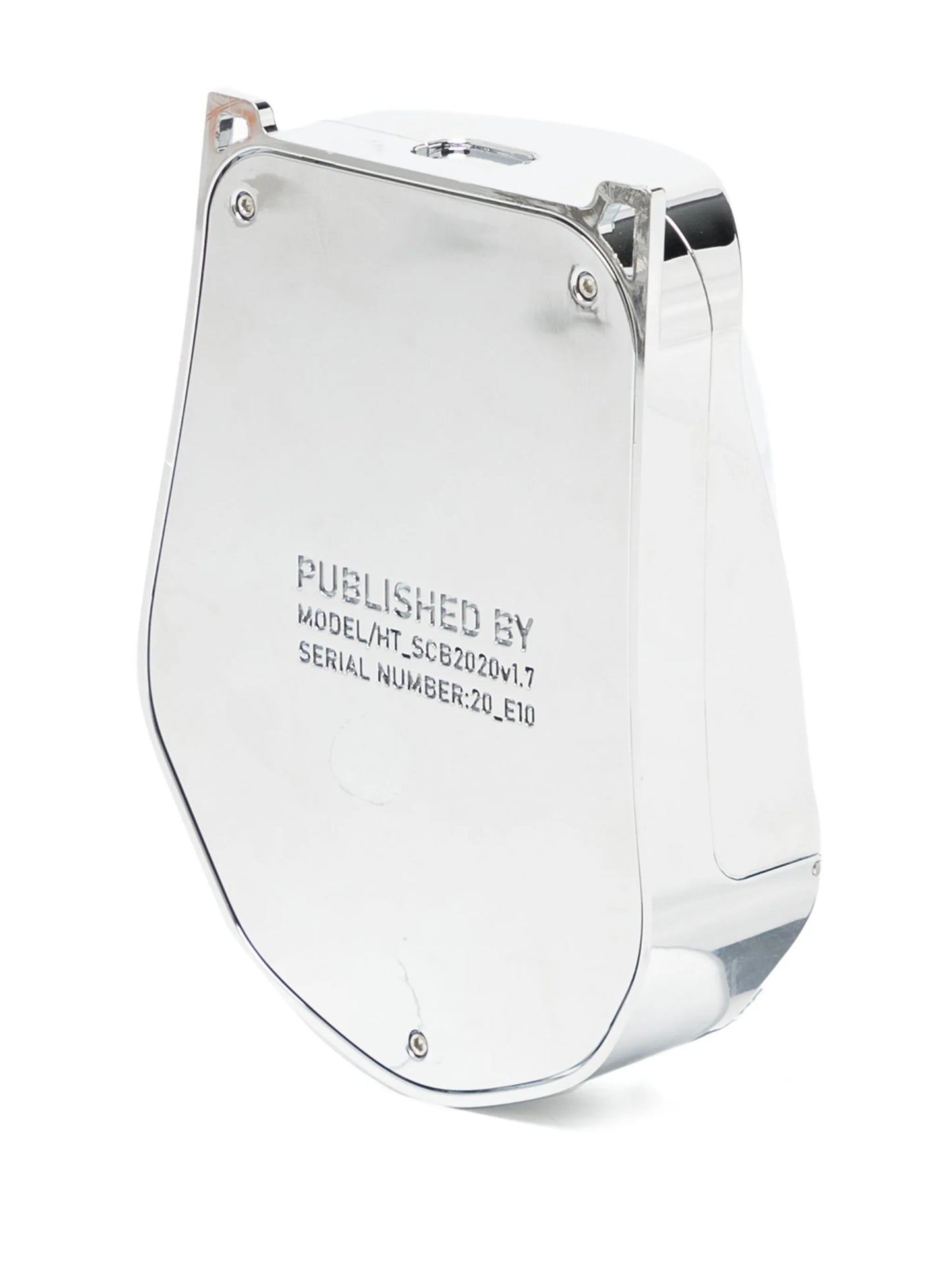 Chrome logo-engraved crossbody bag