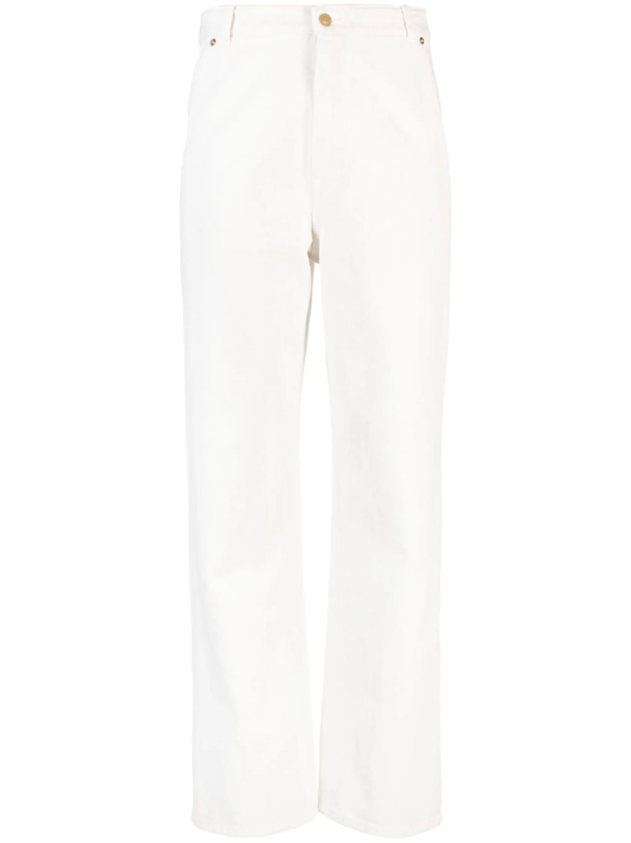 high-waist wide-leg jeans
