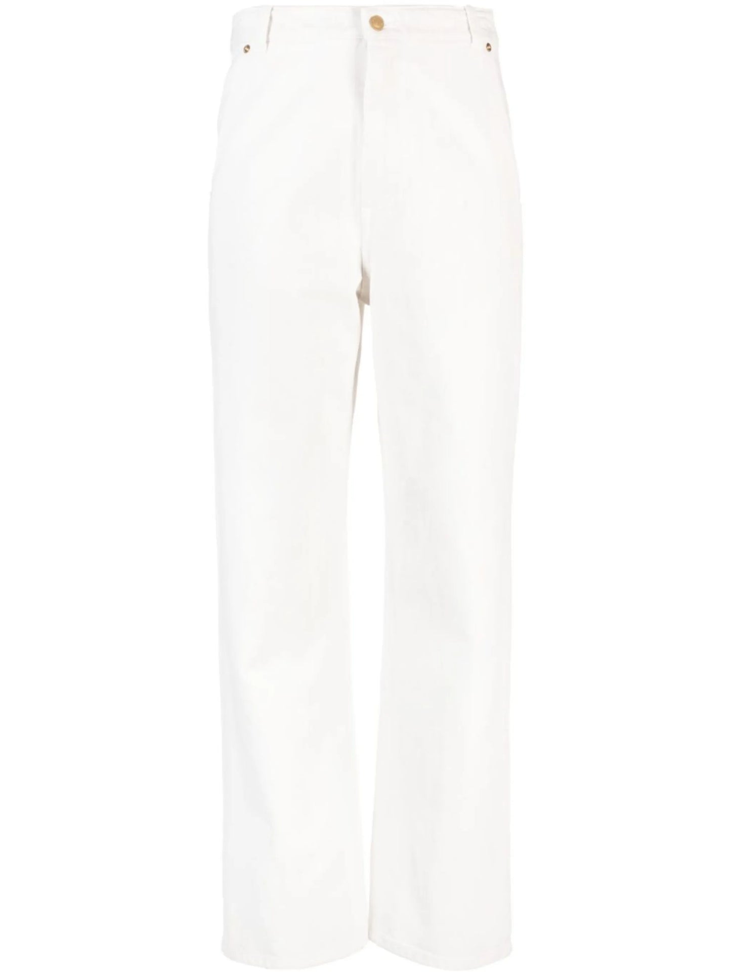 high-waist wide-leg jeans