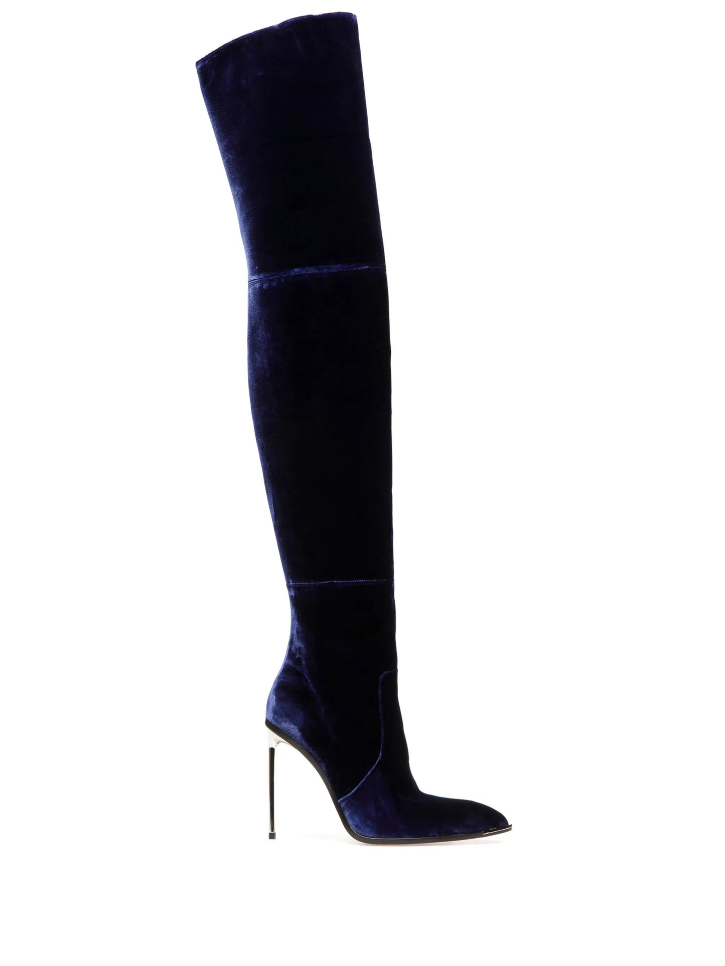 Hedy velvet pointed-toe boots