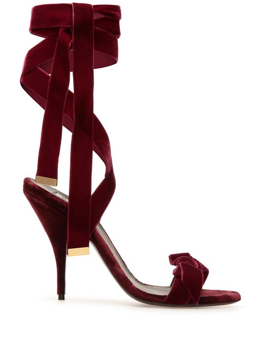 Anitta 105mm bow-detail sandals