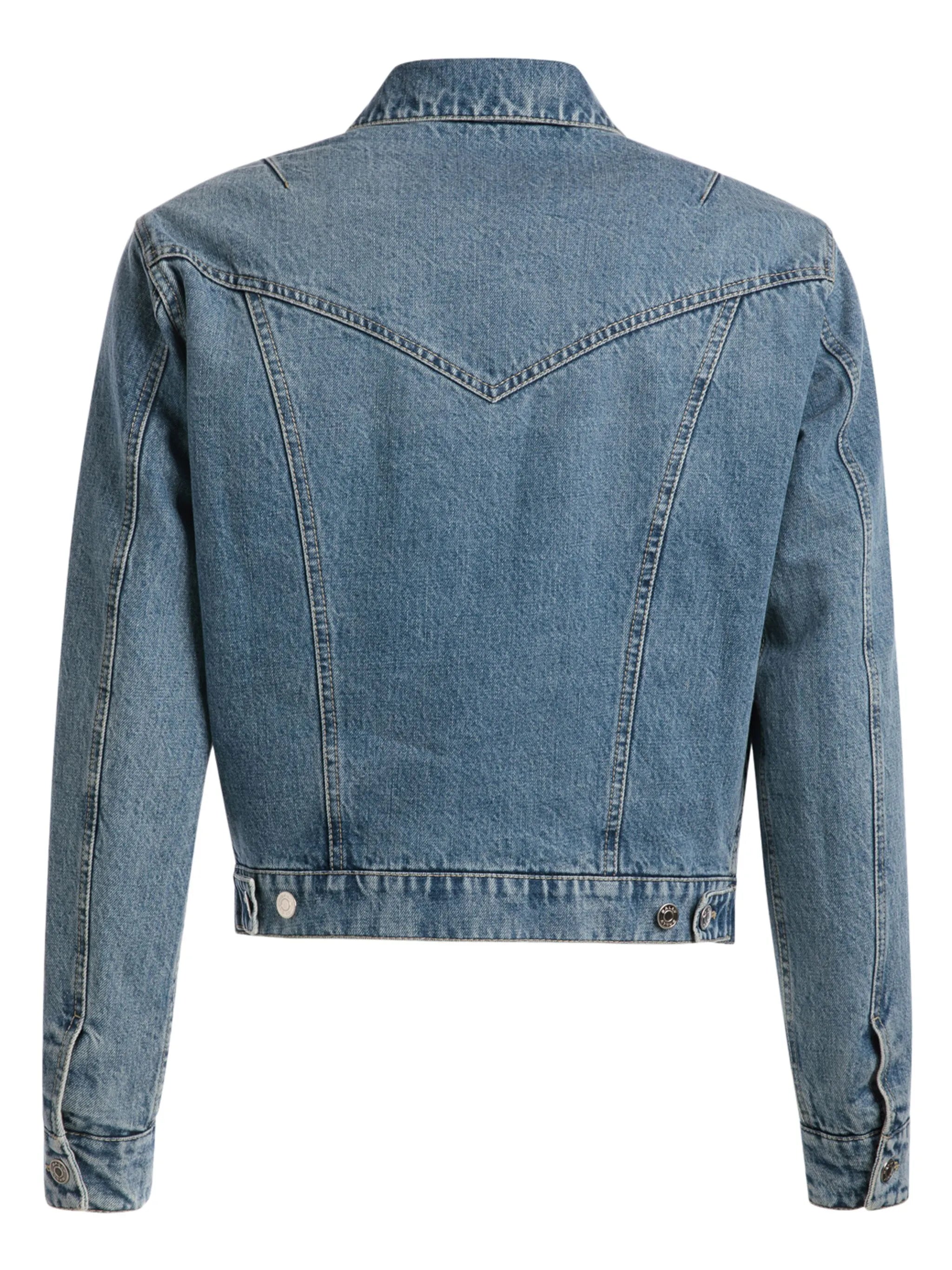 flap-pocket denim jacket