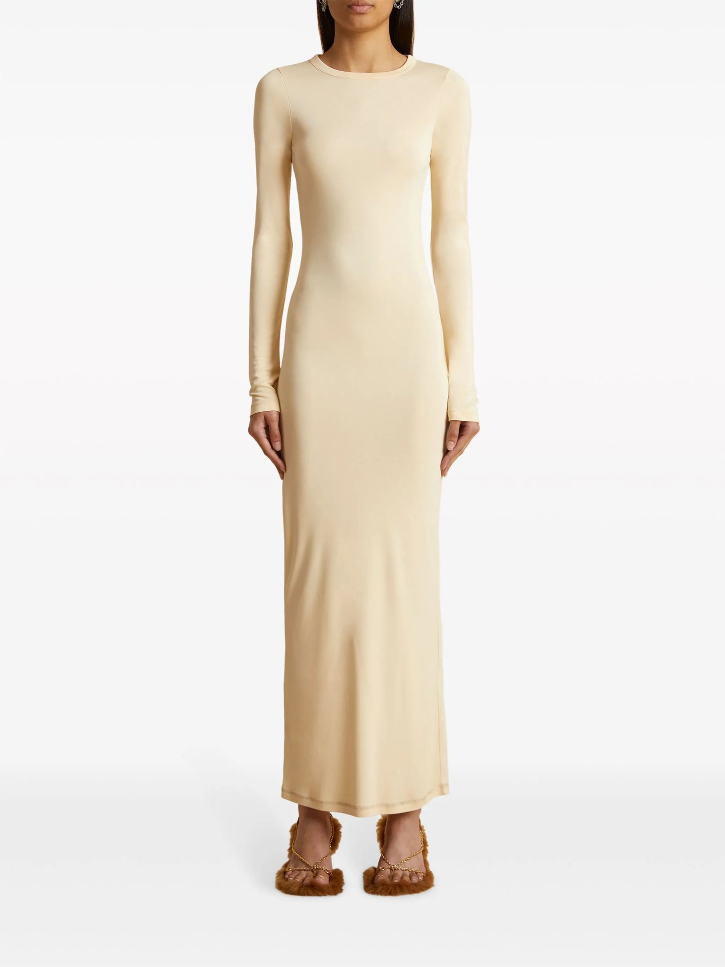 Bayra long-sleeve maxi dress