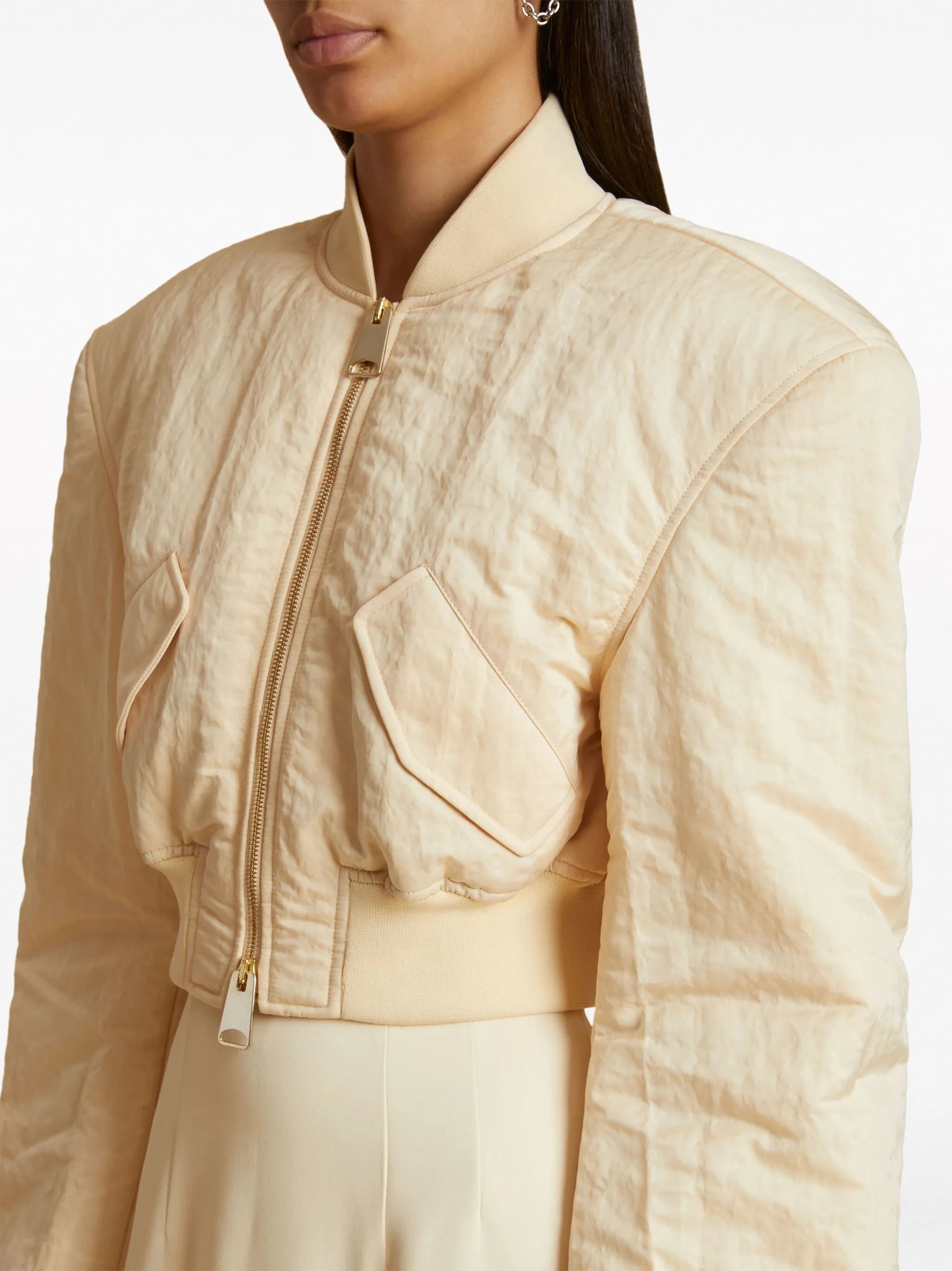 The Reggie cropped bomber jacket