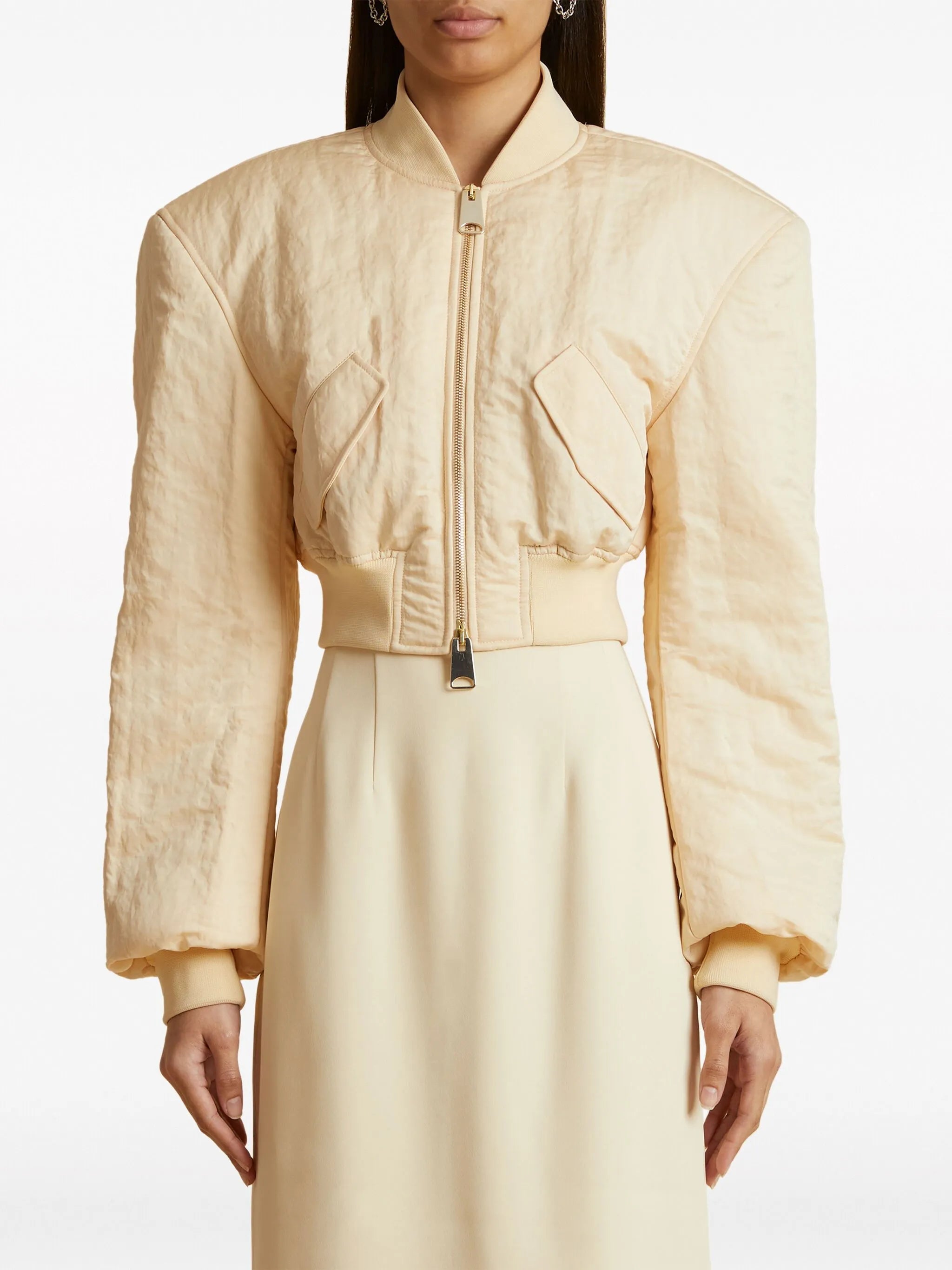 The Reggie cropped bomber jacket
