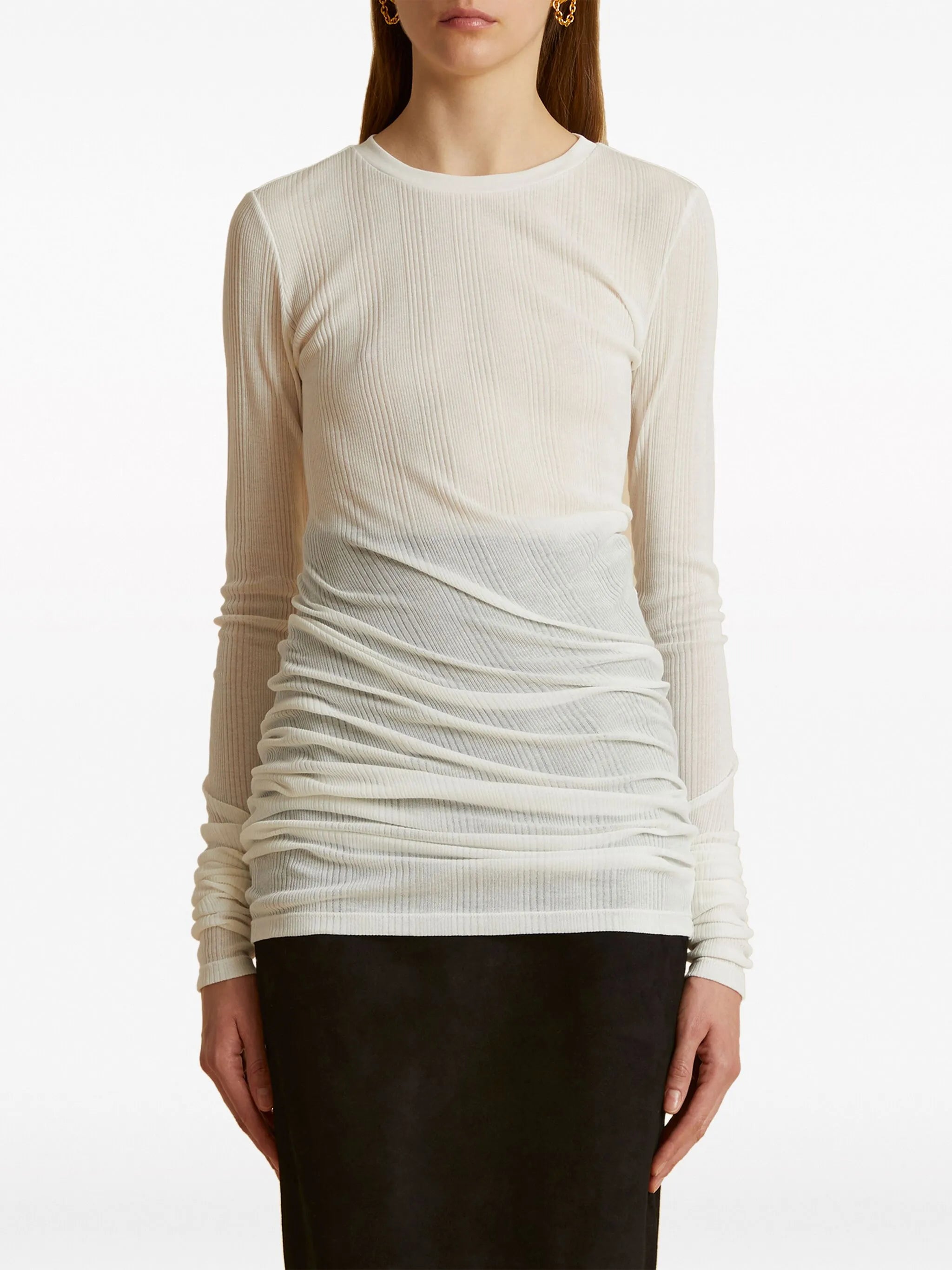 The Lenora ribbed T-shirt