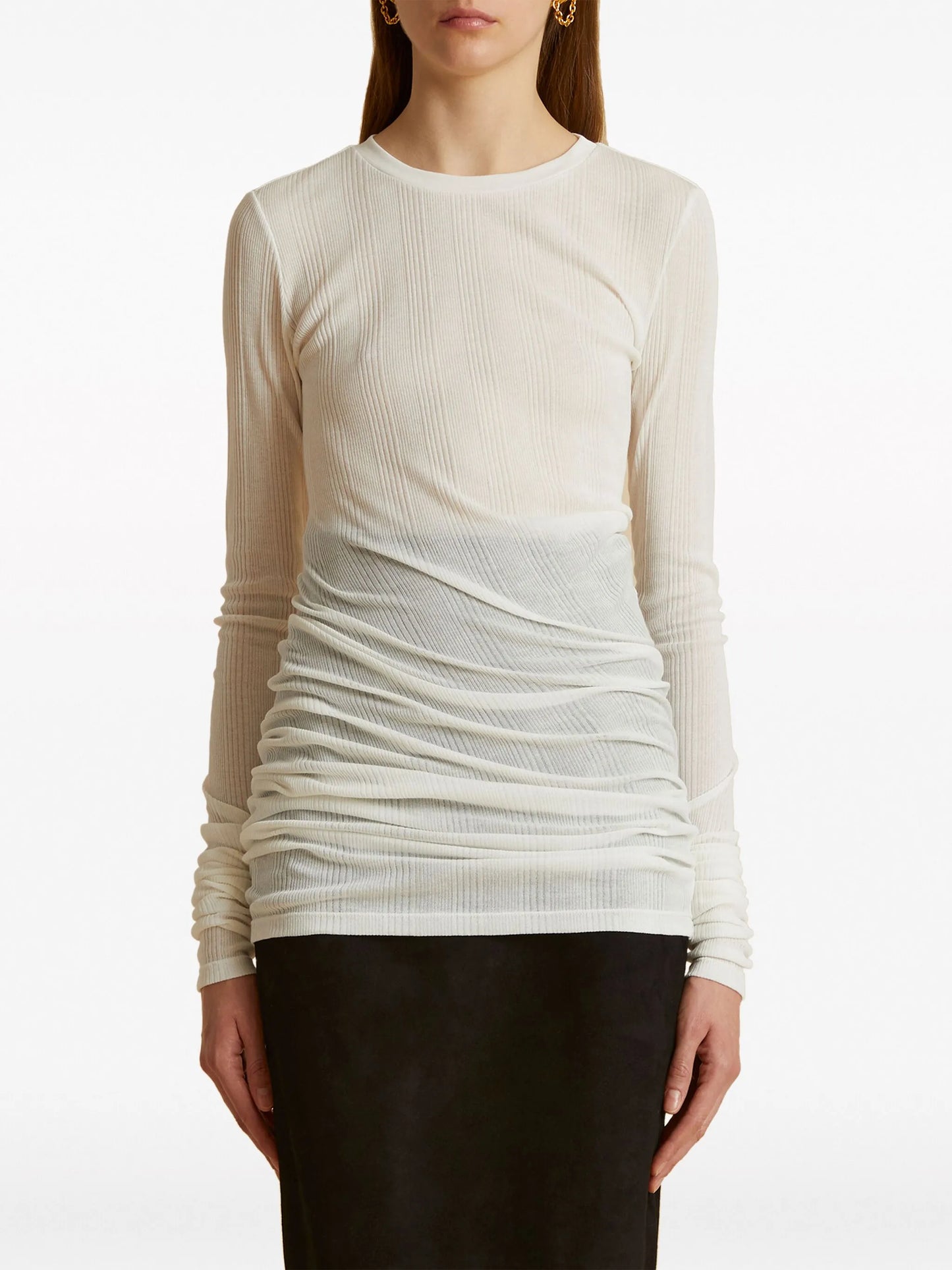 The Lenora ribbed T-shirt