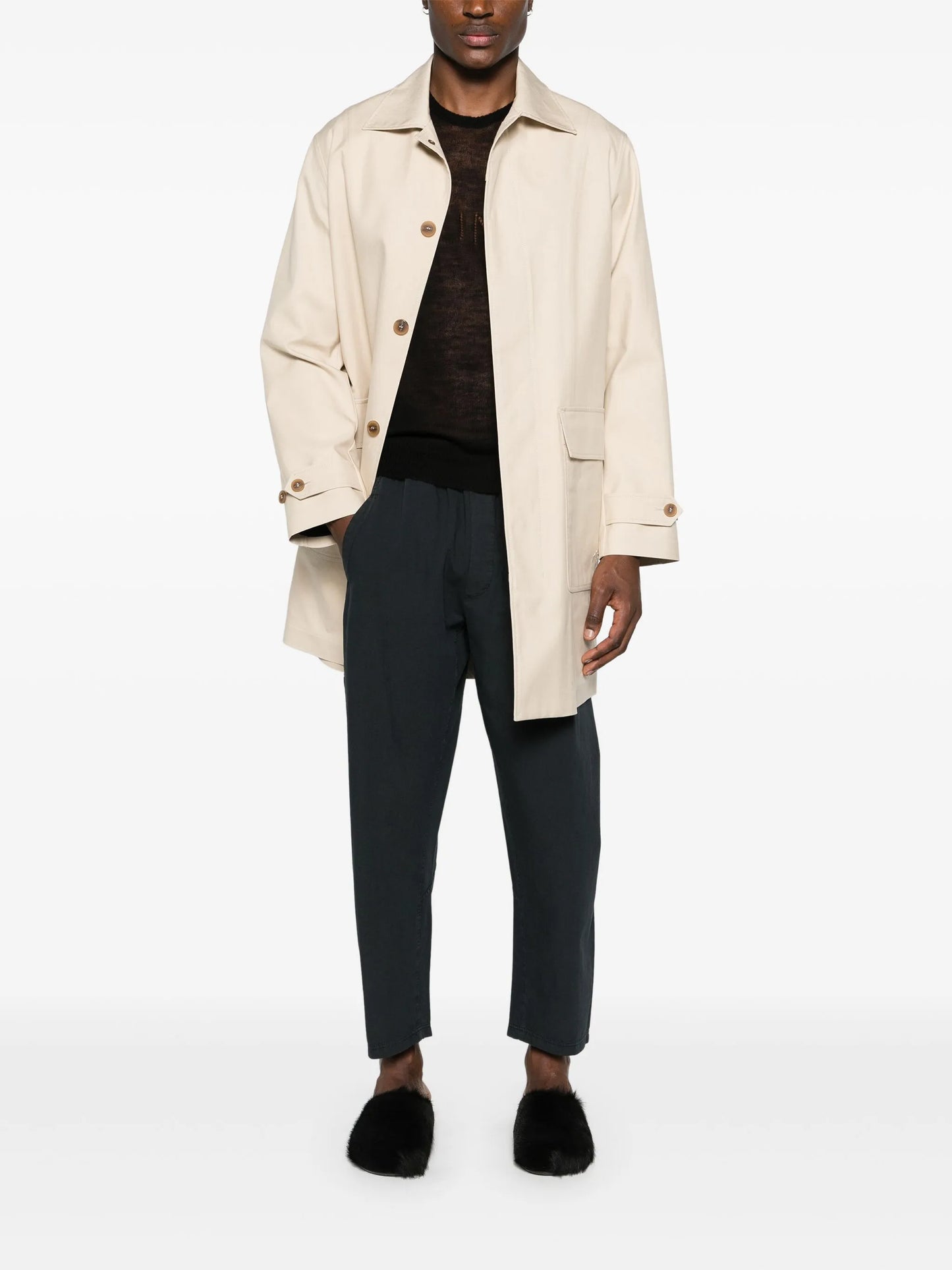 Kaol cotton tapered trousers