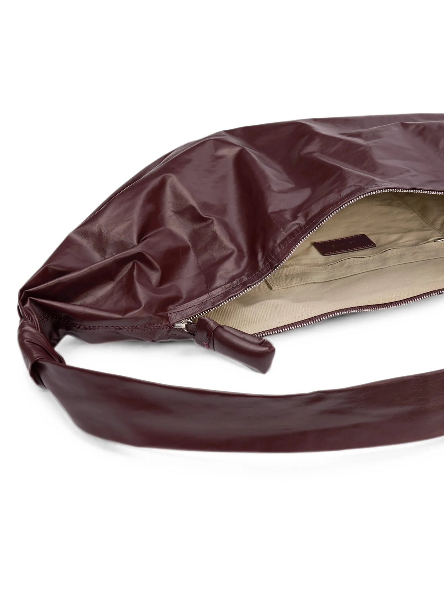 large Croissant leather shoulder bag