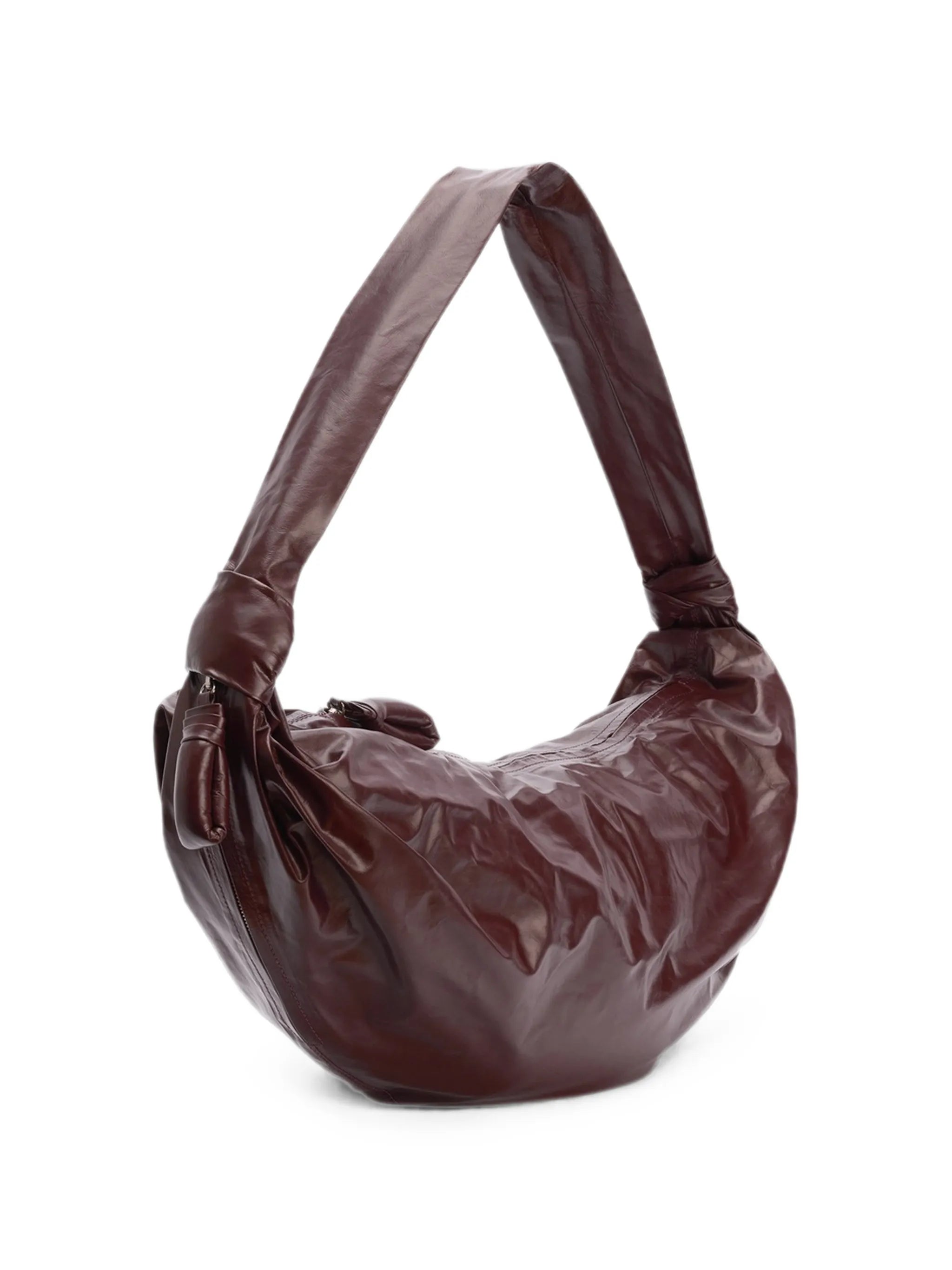 large Croissant leather shoulder bag