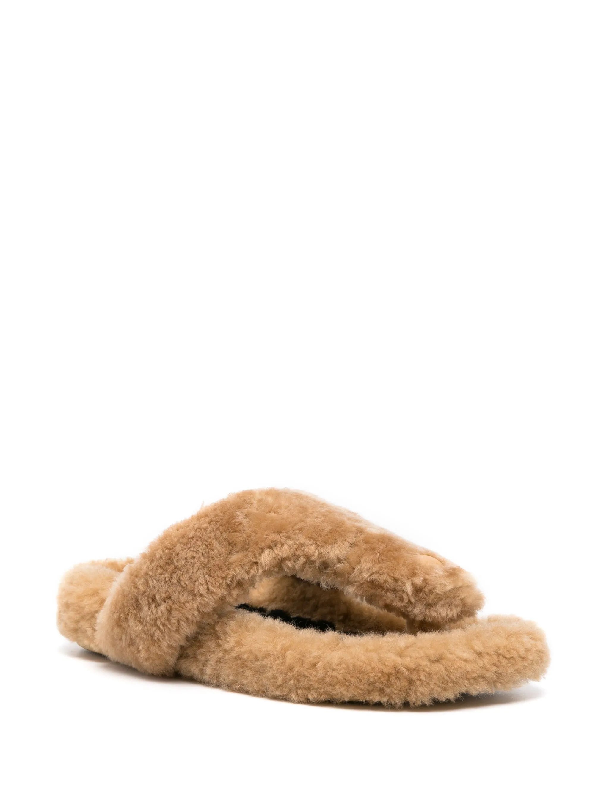 Ease Toe post shearling sandals