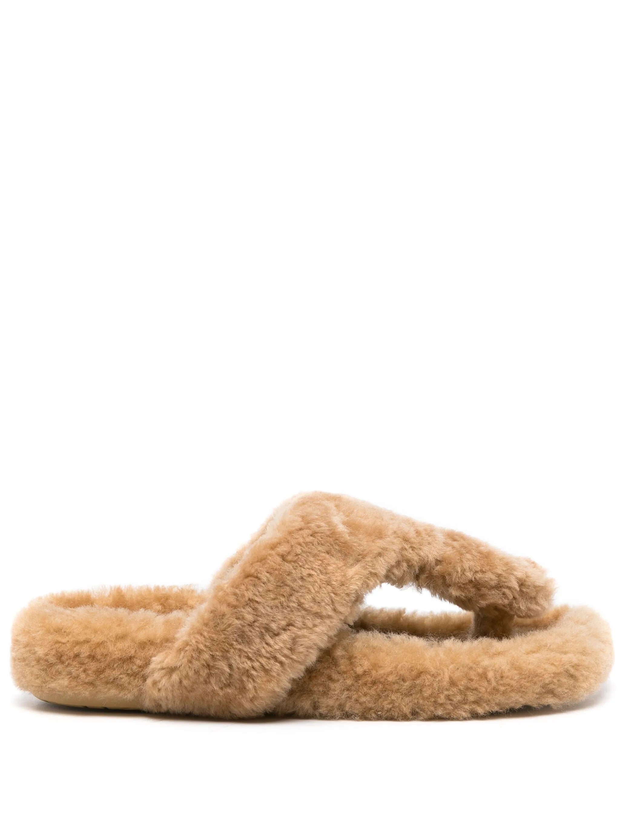 Ease Toe post shearling sandals