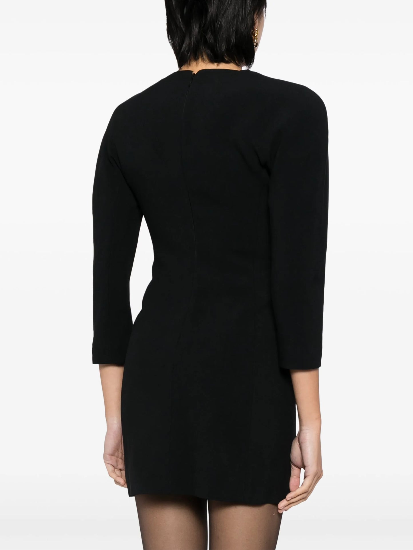 rounded-shoulder minidress
