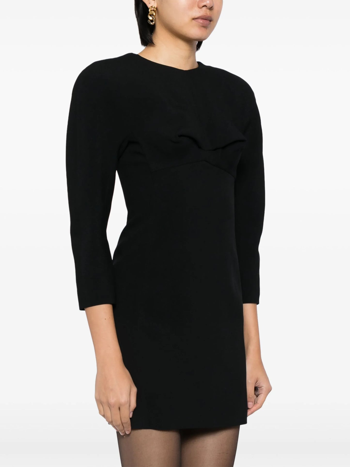 rounded-shoulder minidress