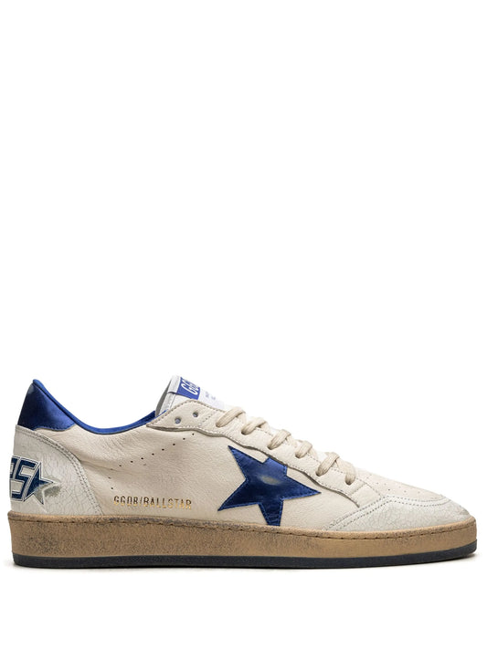 star-detail leather low-top sneakers