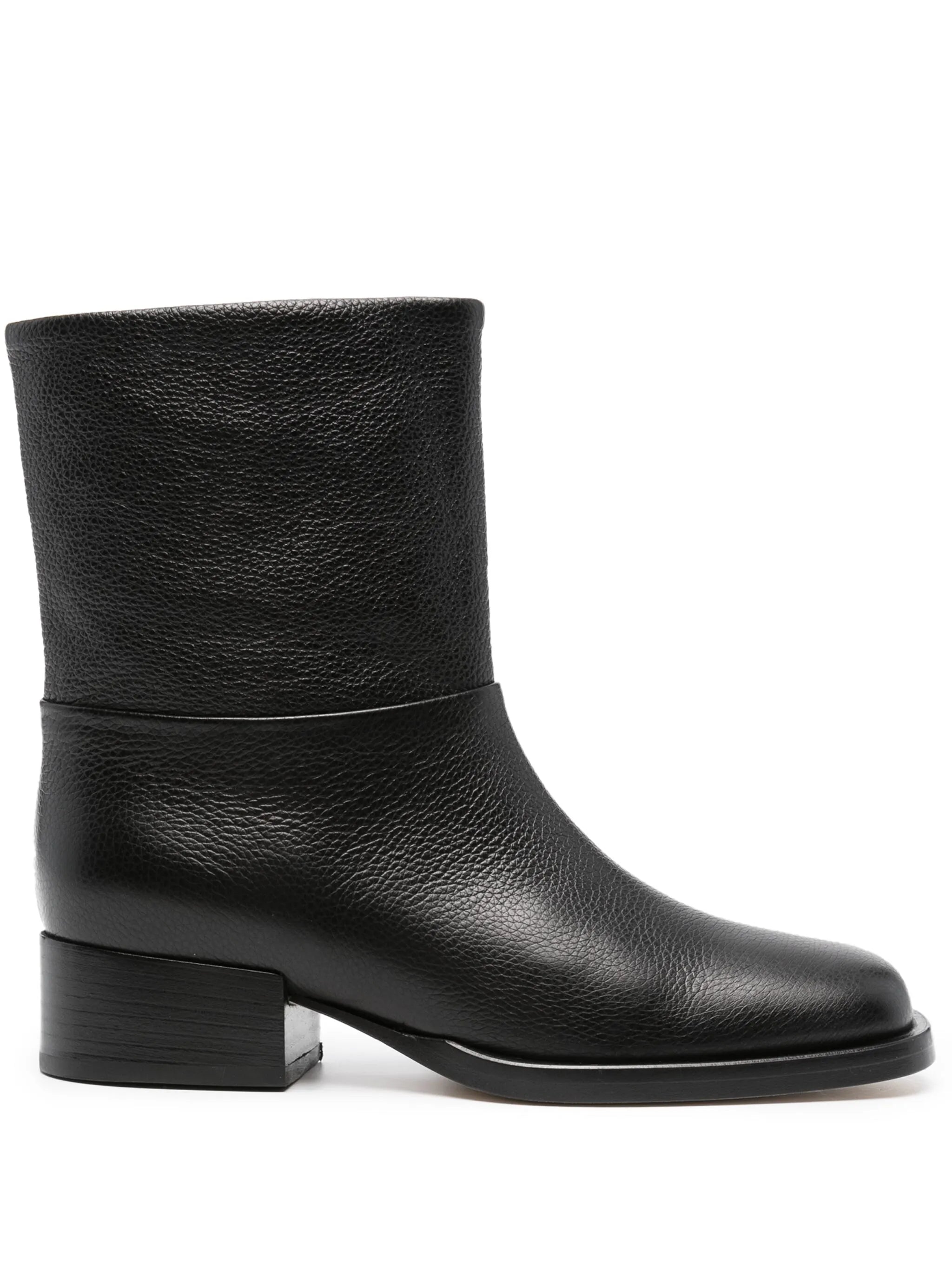 40mm square-toe ankle boots