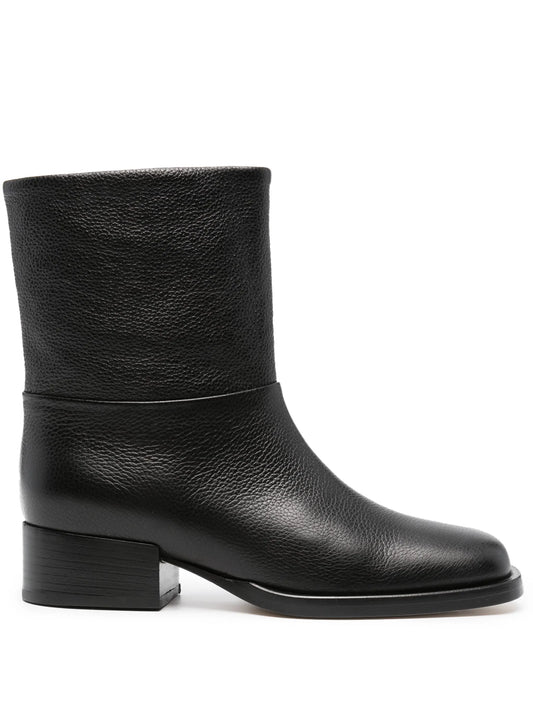 40mm square-toe ankle boots
