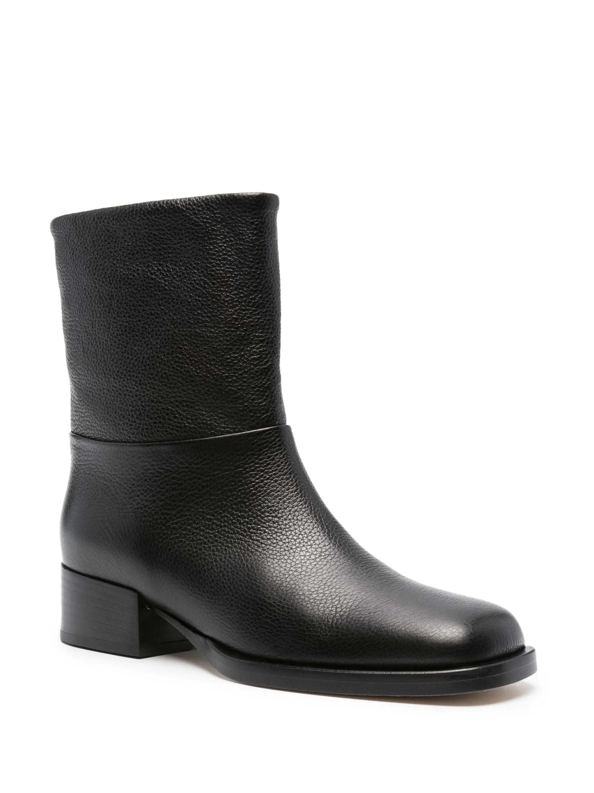 40mm square-toe ankle boots
