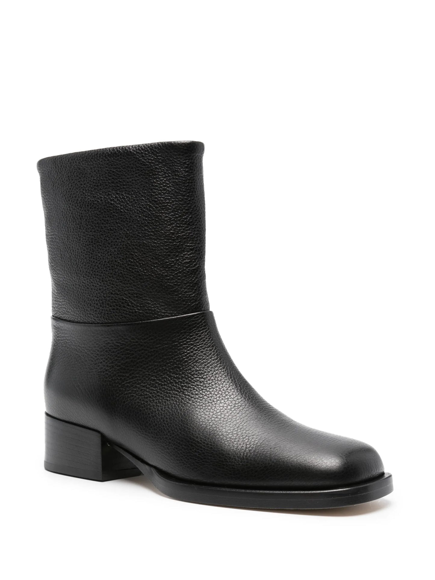 40mm square-toe ankle boots