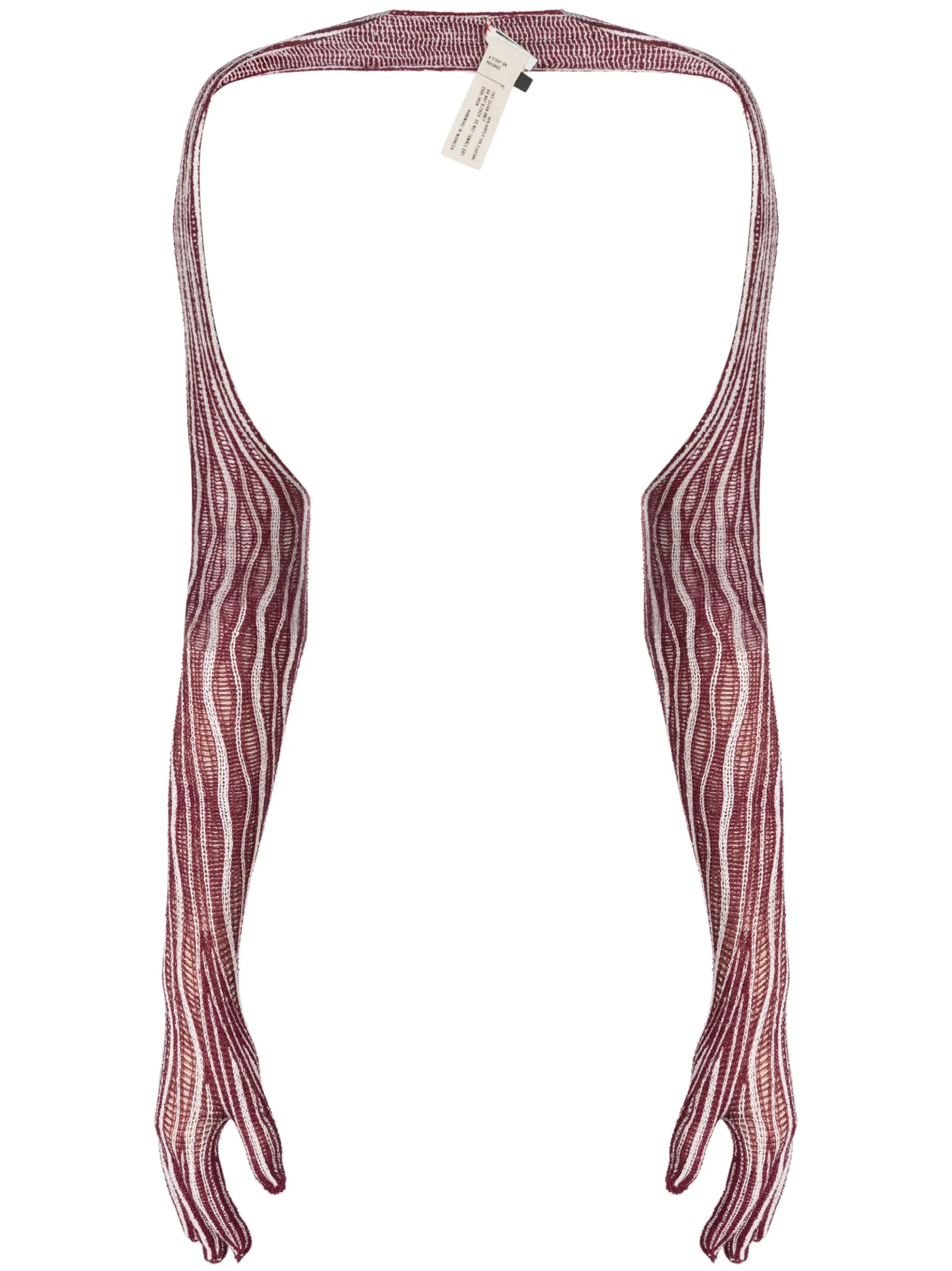 Cactus ladder-knit bolero sleeves