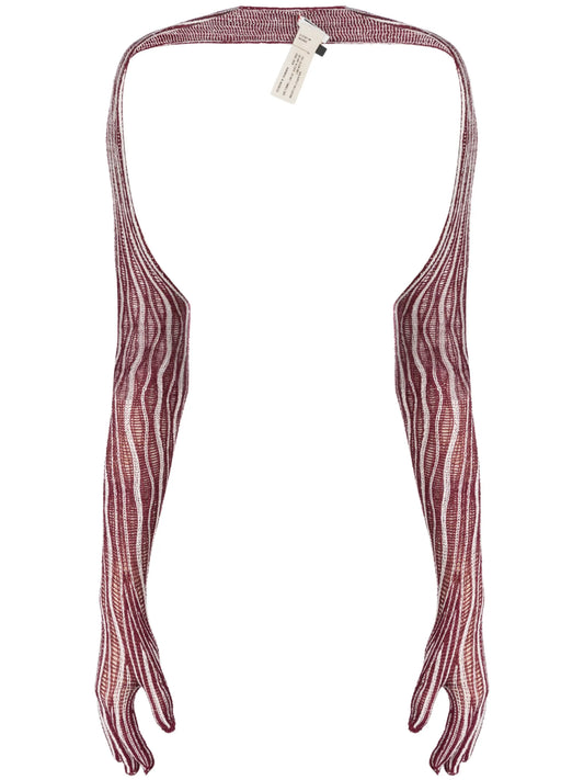 Cactus ladder-knit bolero sleeves