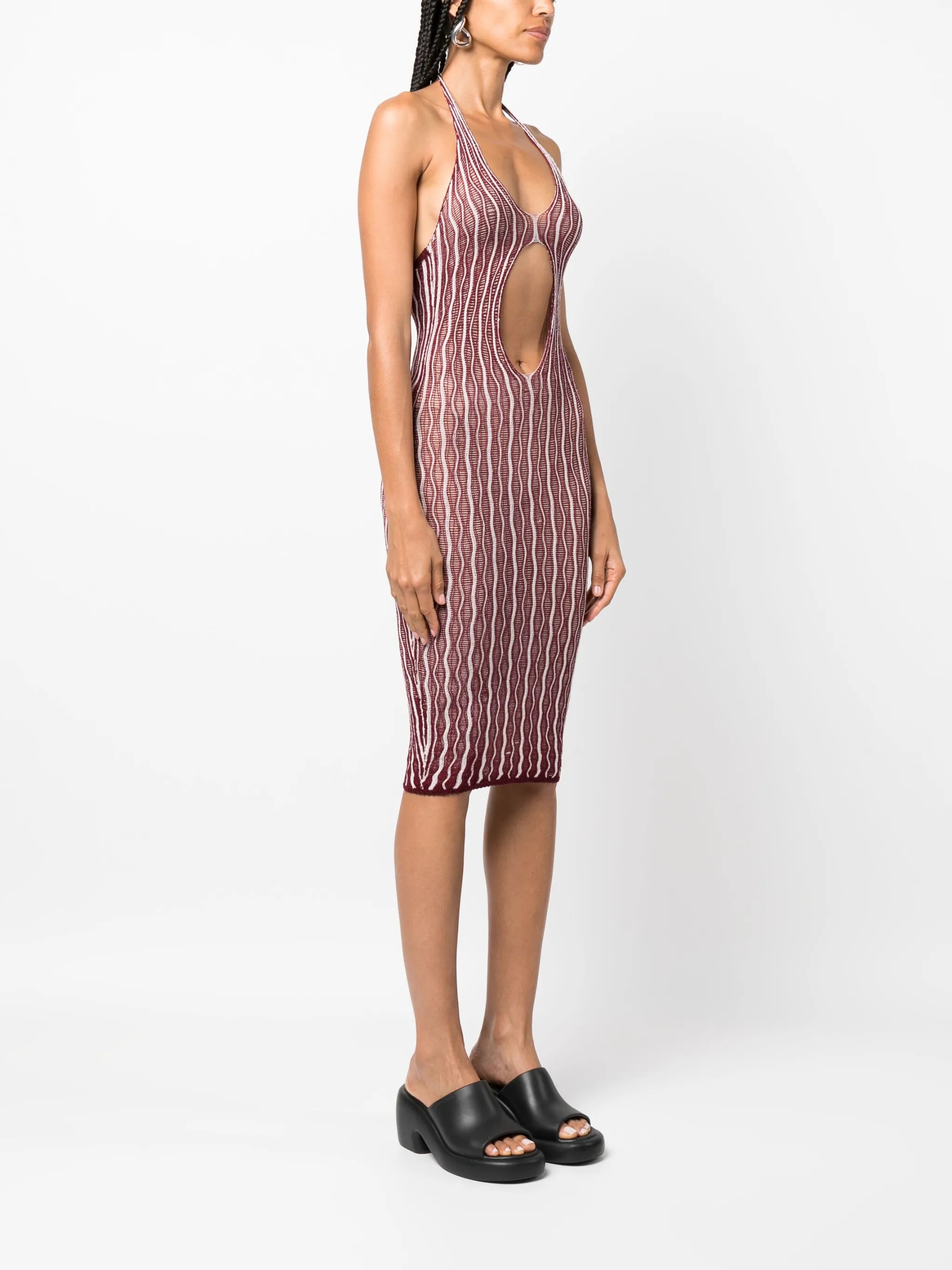 Cactus cut-out dress