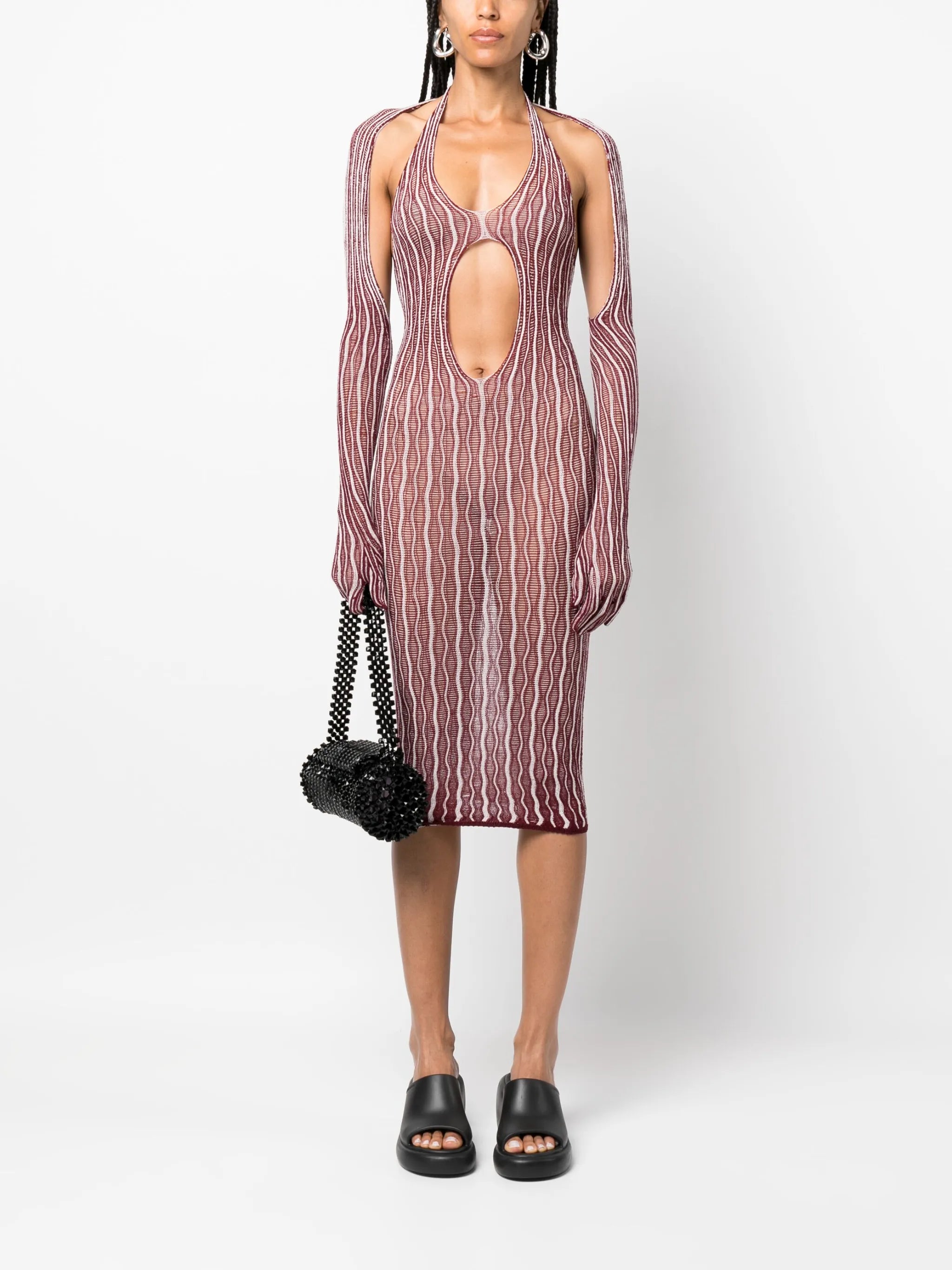 Cactus cut-out dress
