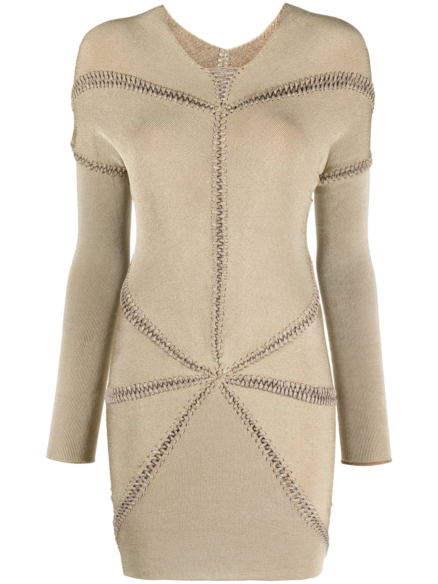 Ray whipstitch minidress