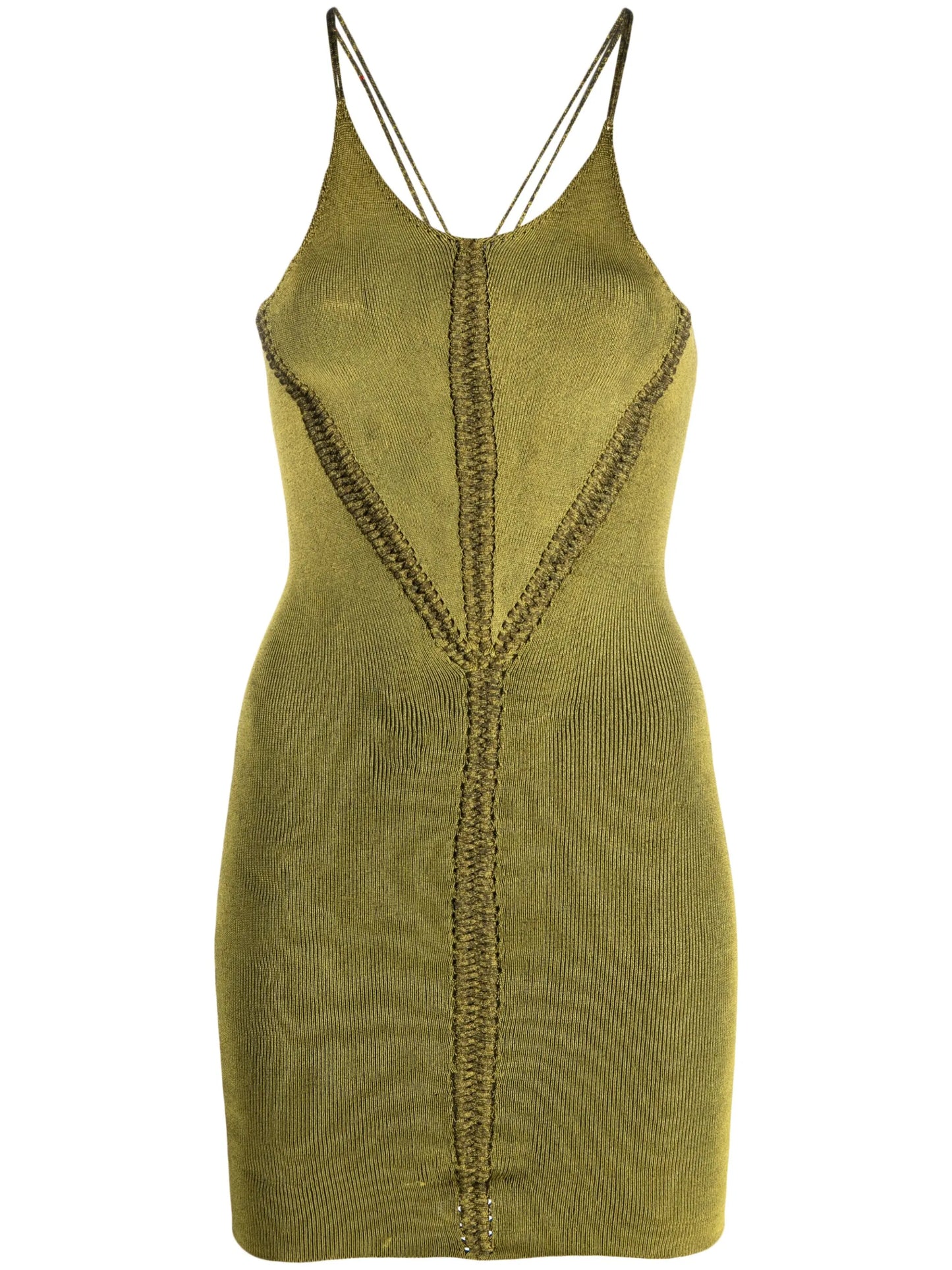Mirror whipstitch minidress