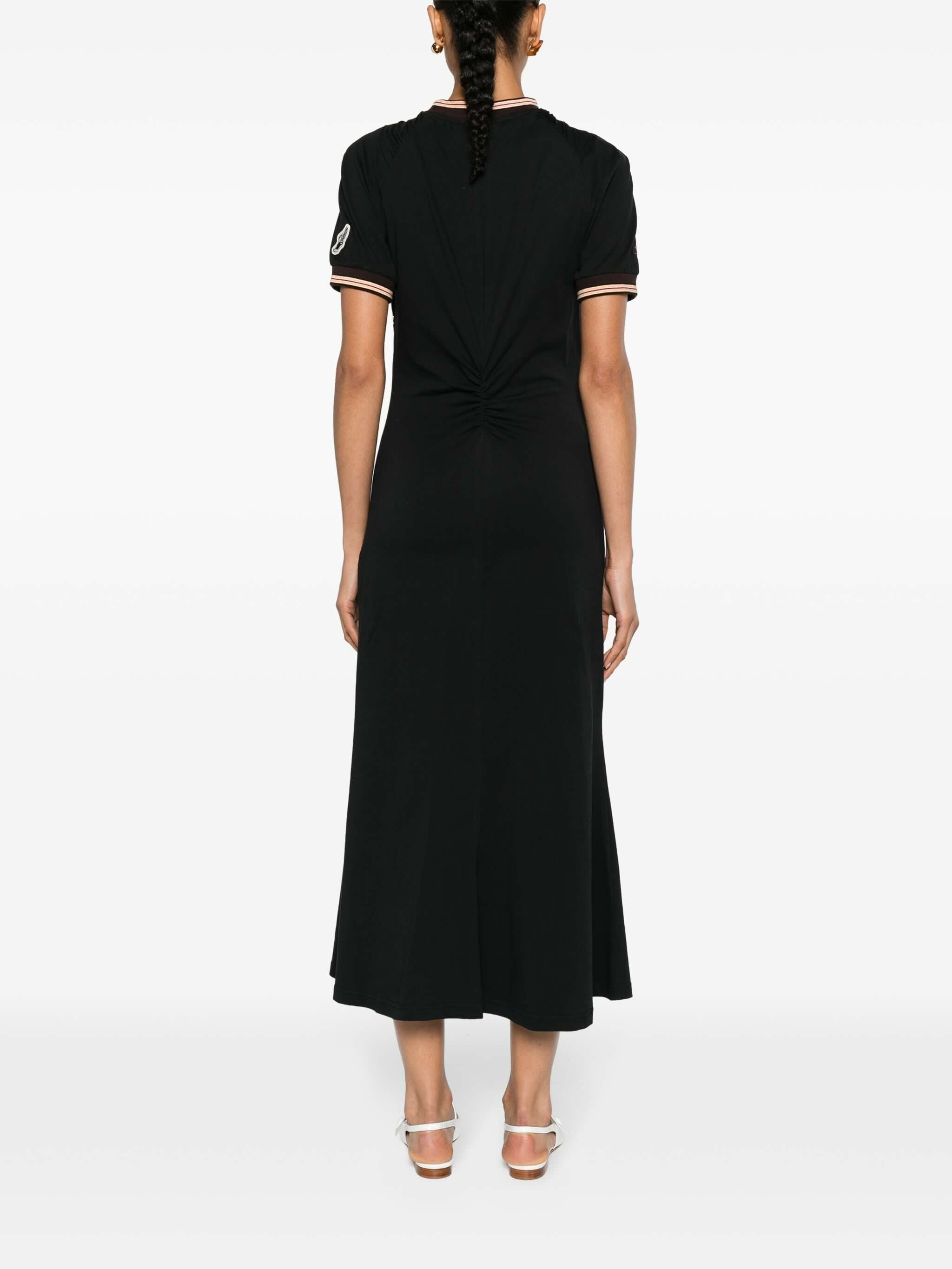 twisted maxi T-shirt dress