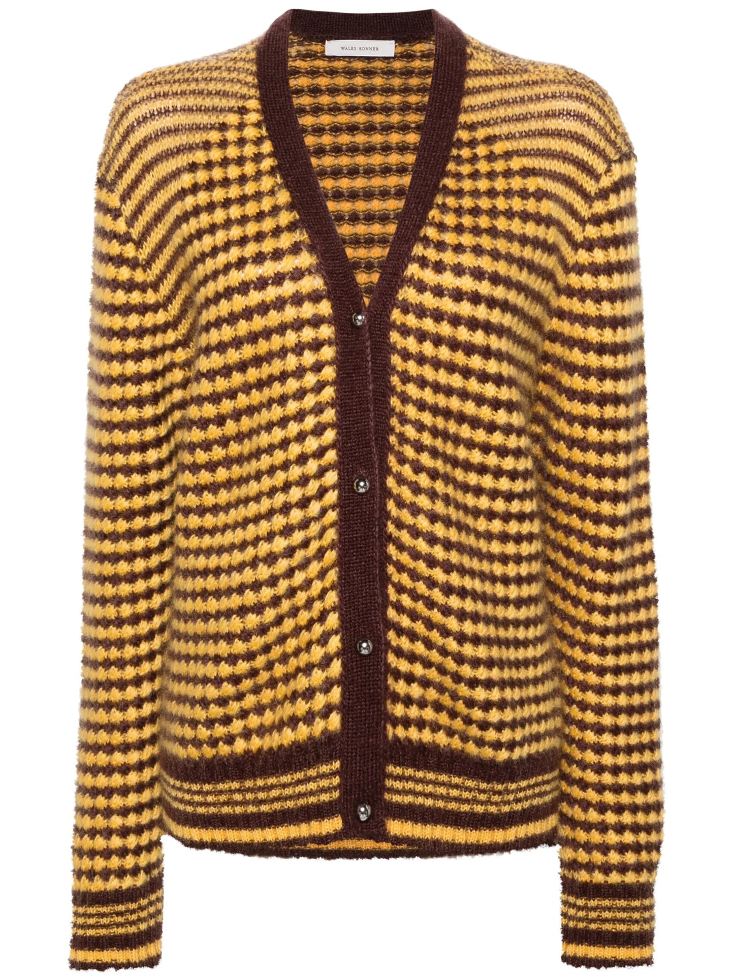 Unity brushed striped cardigan