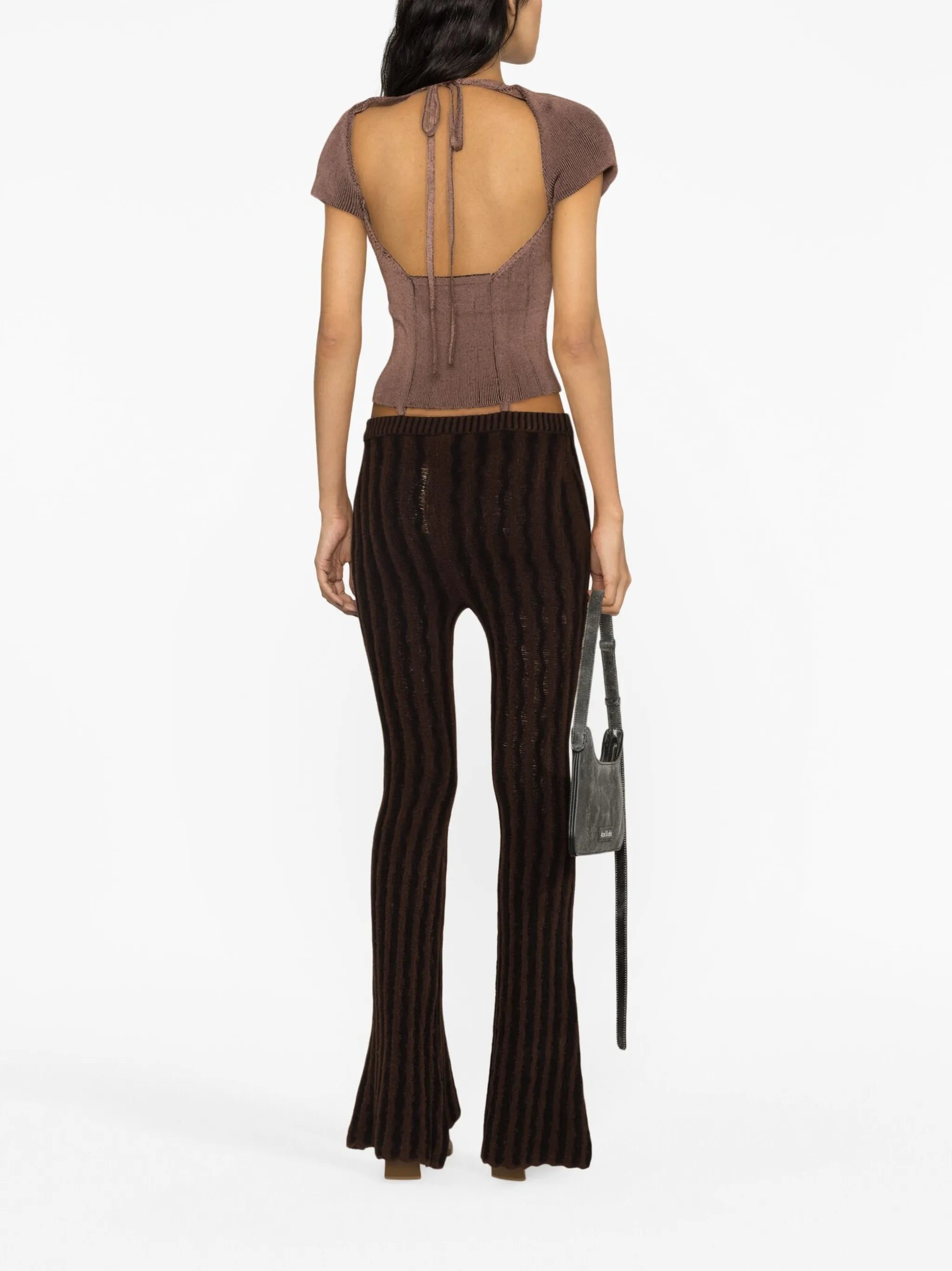 Cactus flared trousers
