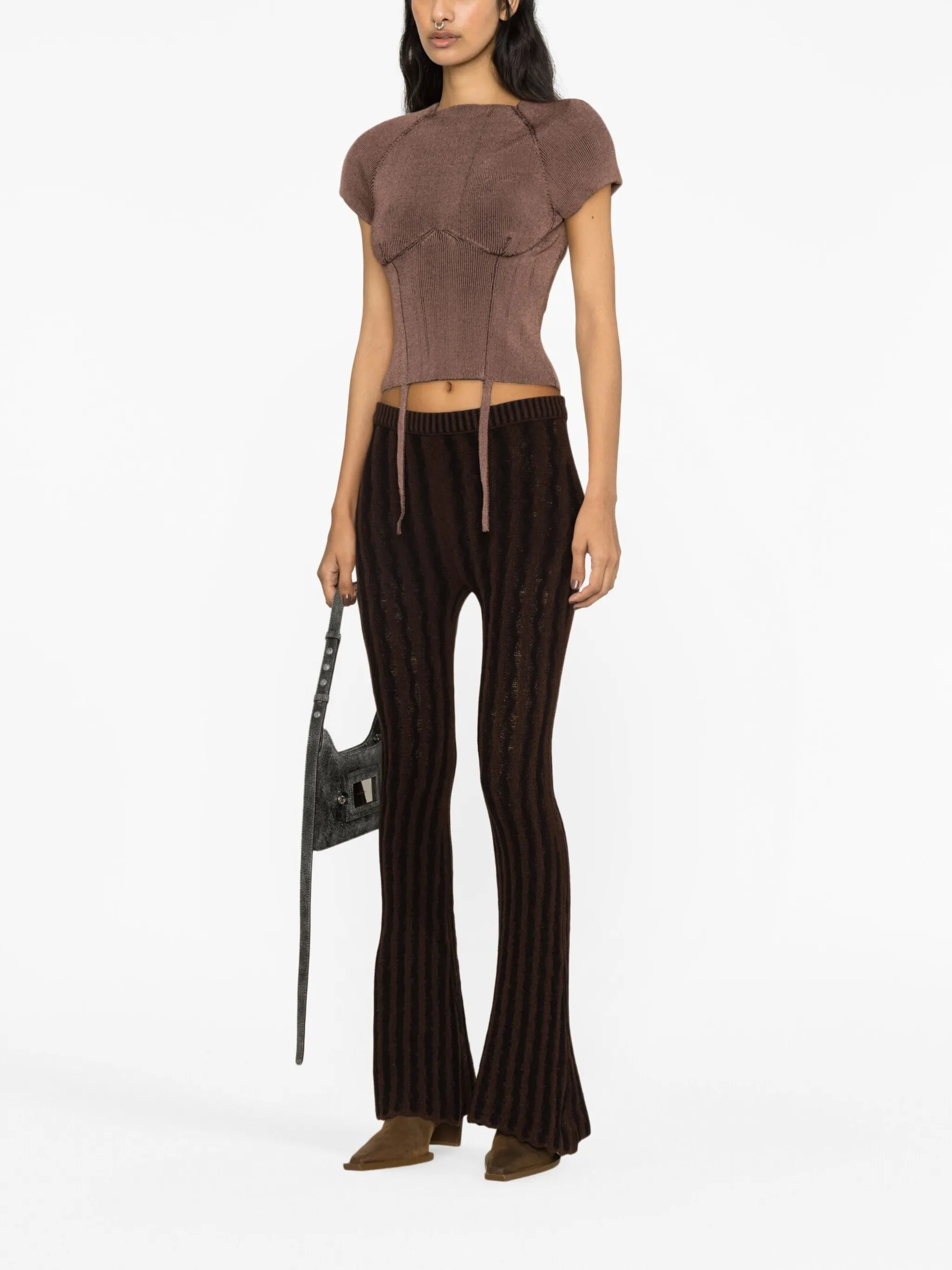Cactus flared trousers