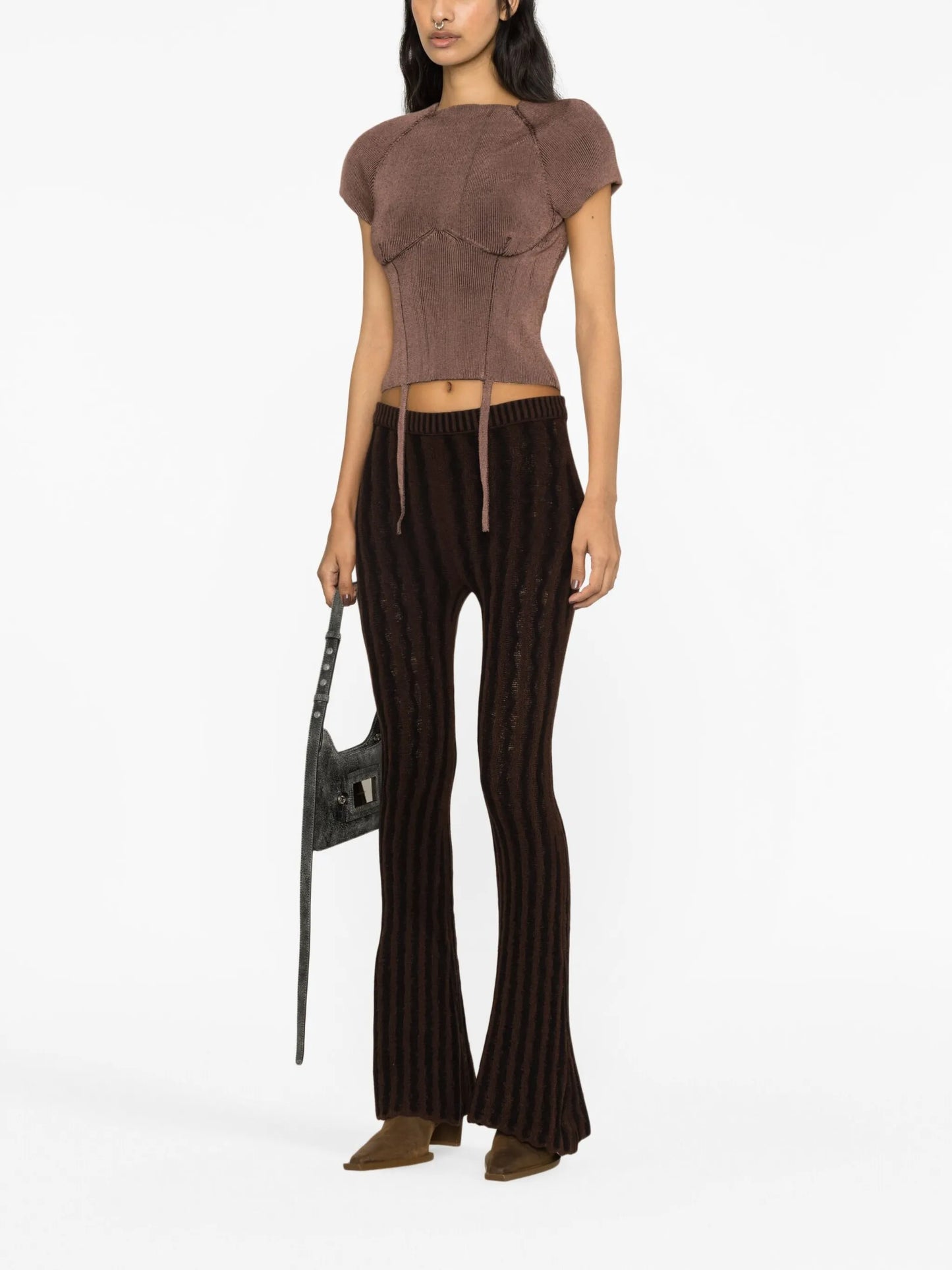 Cactus flared trousers