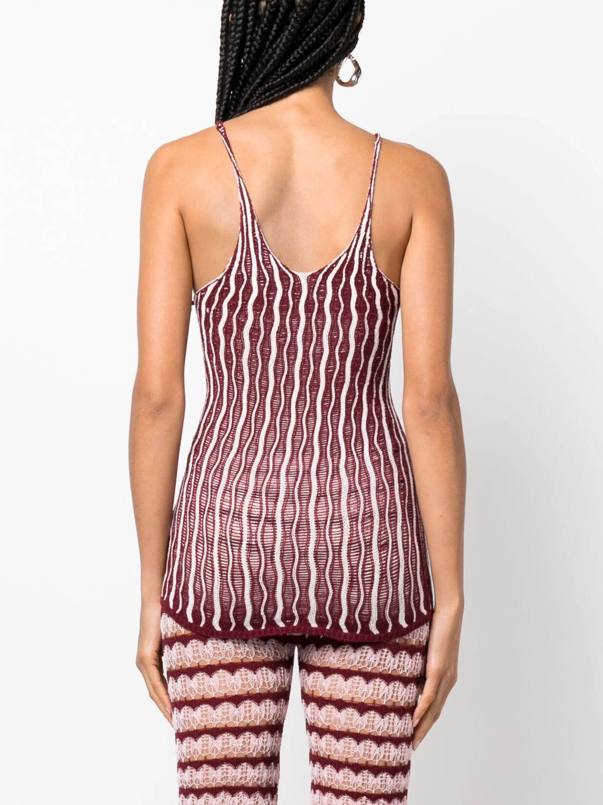 Cactus U-neck knitted top