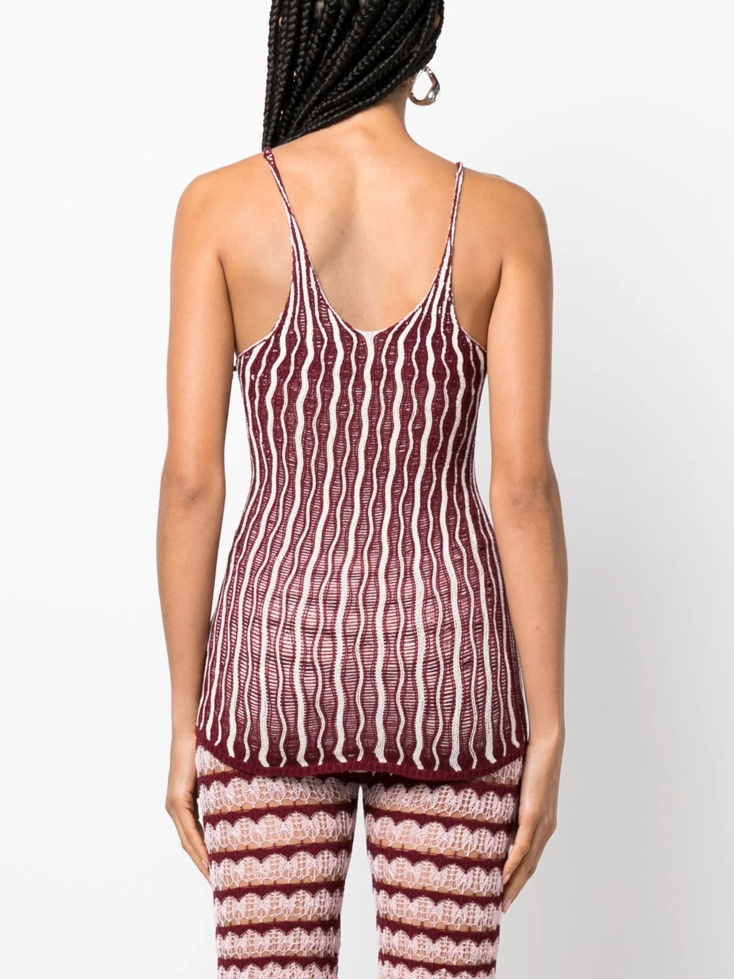 Cactus U-neck knitted top