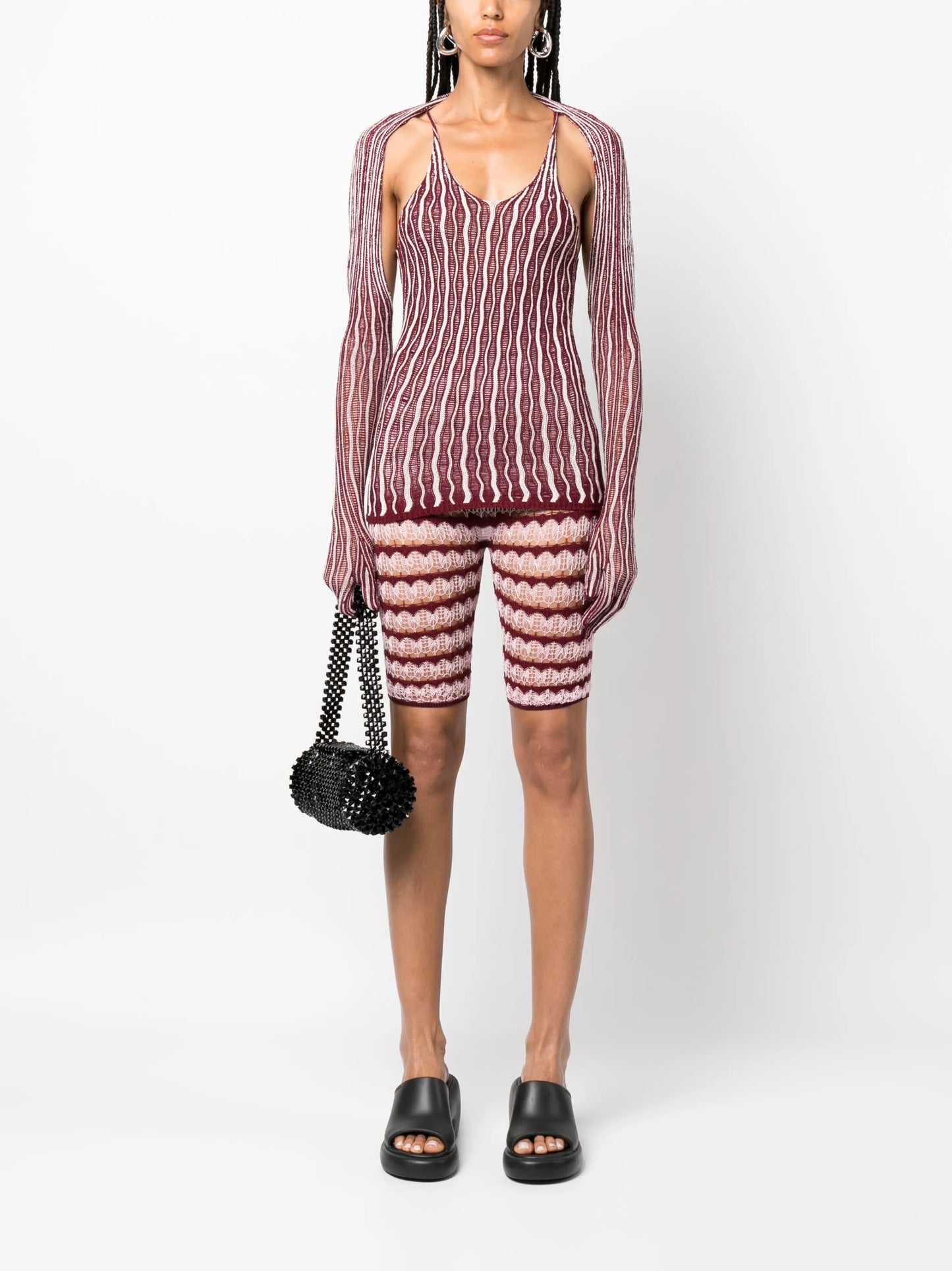 Cactus U-neck knitted top