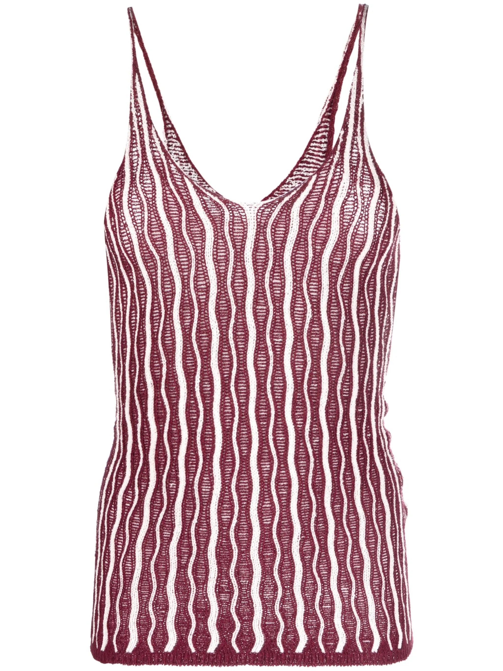 Cactus U-neck knitted top