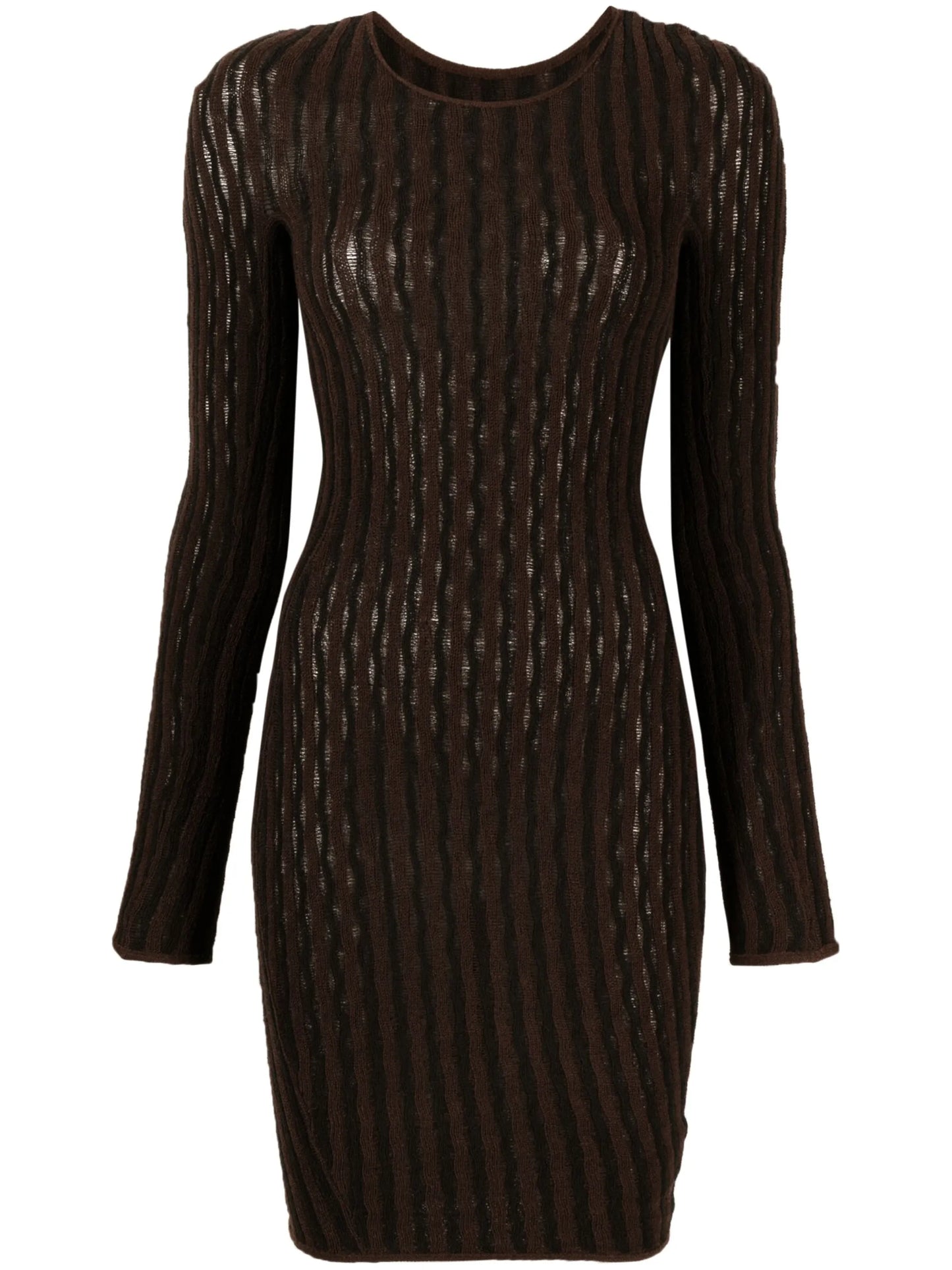 Cactus ladder-knit minidress