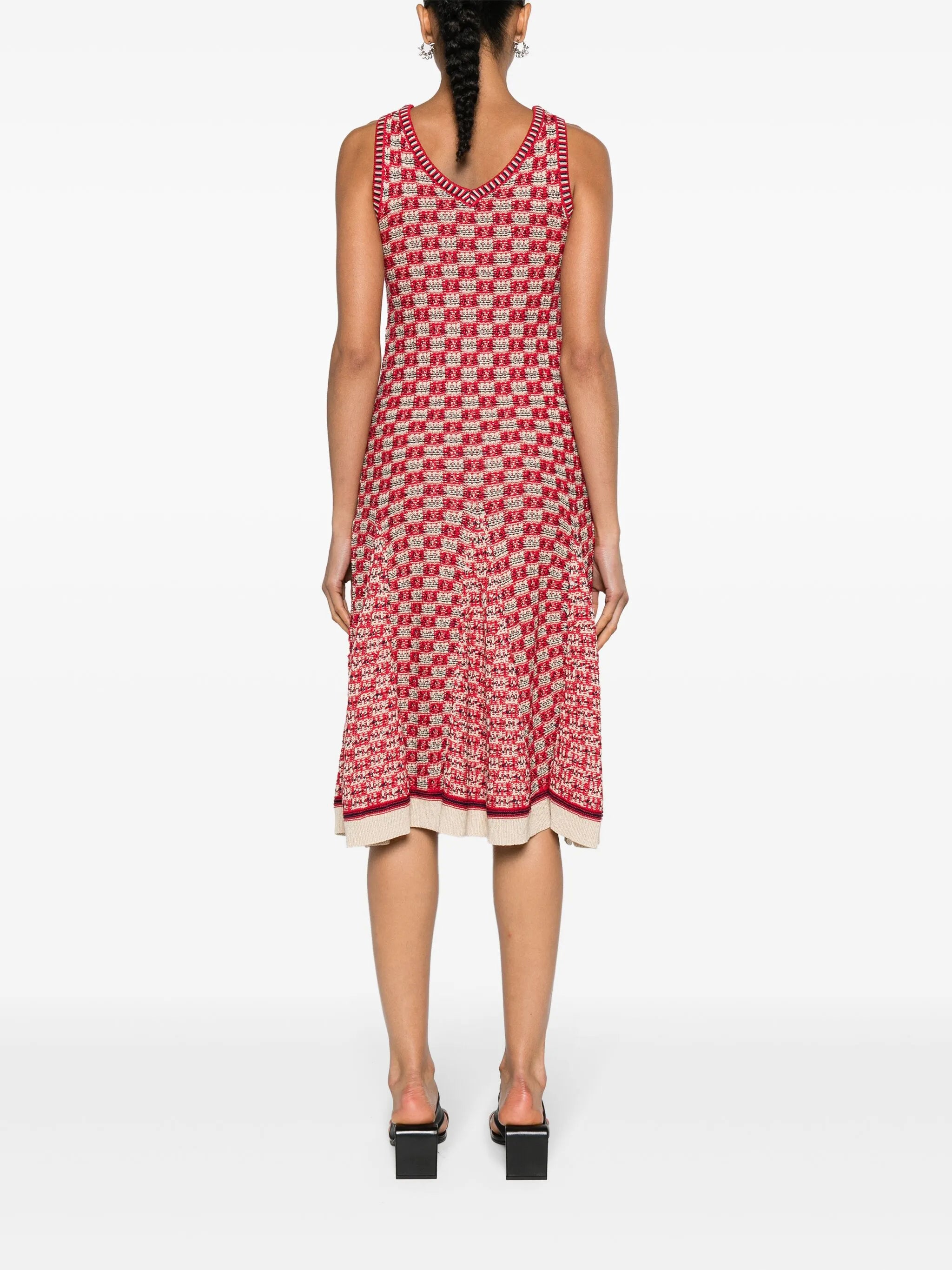 Soar godet midi dress