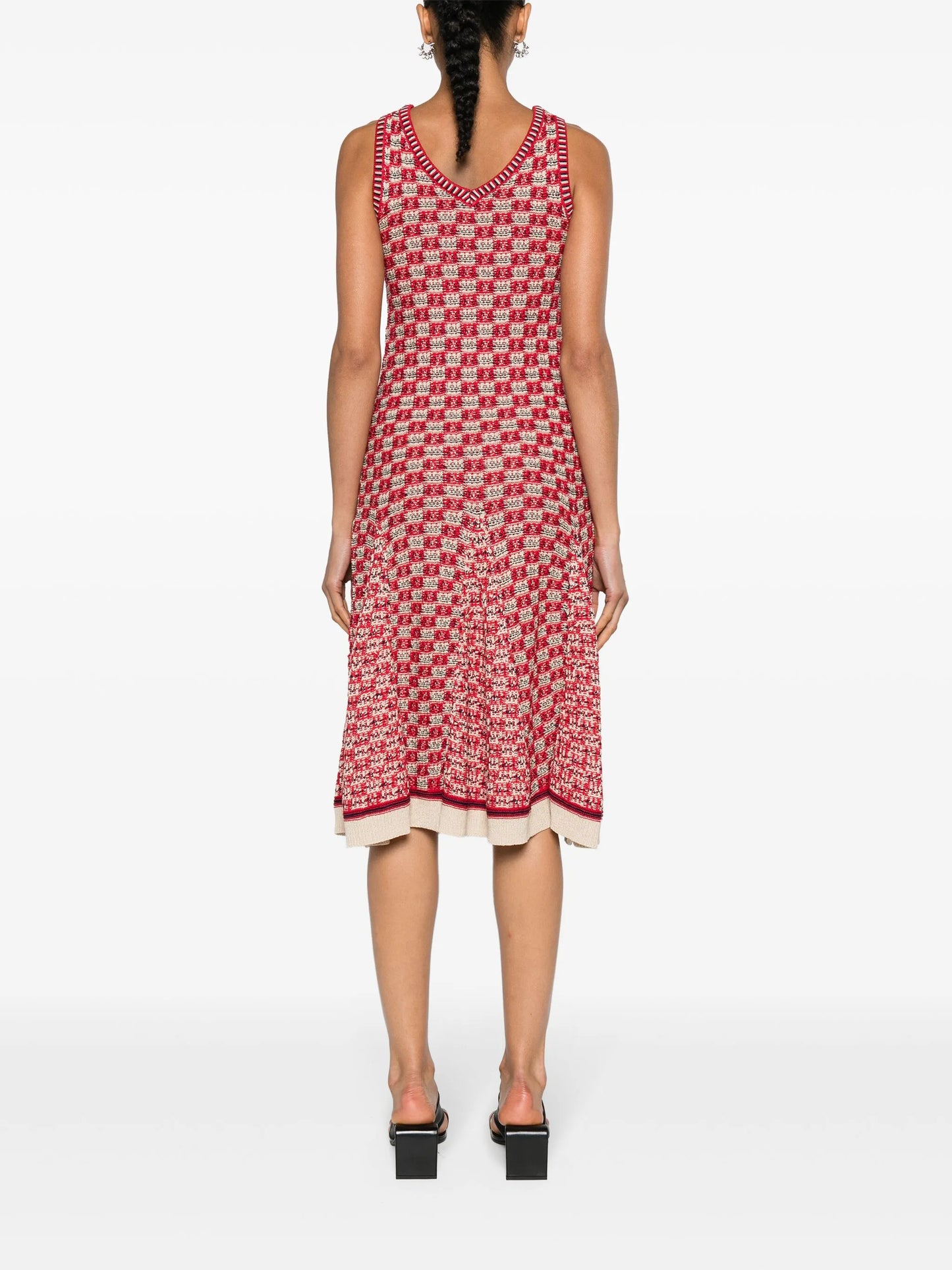 Soar godet midi dress