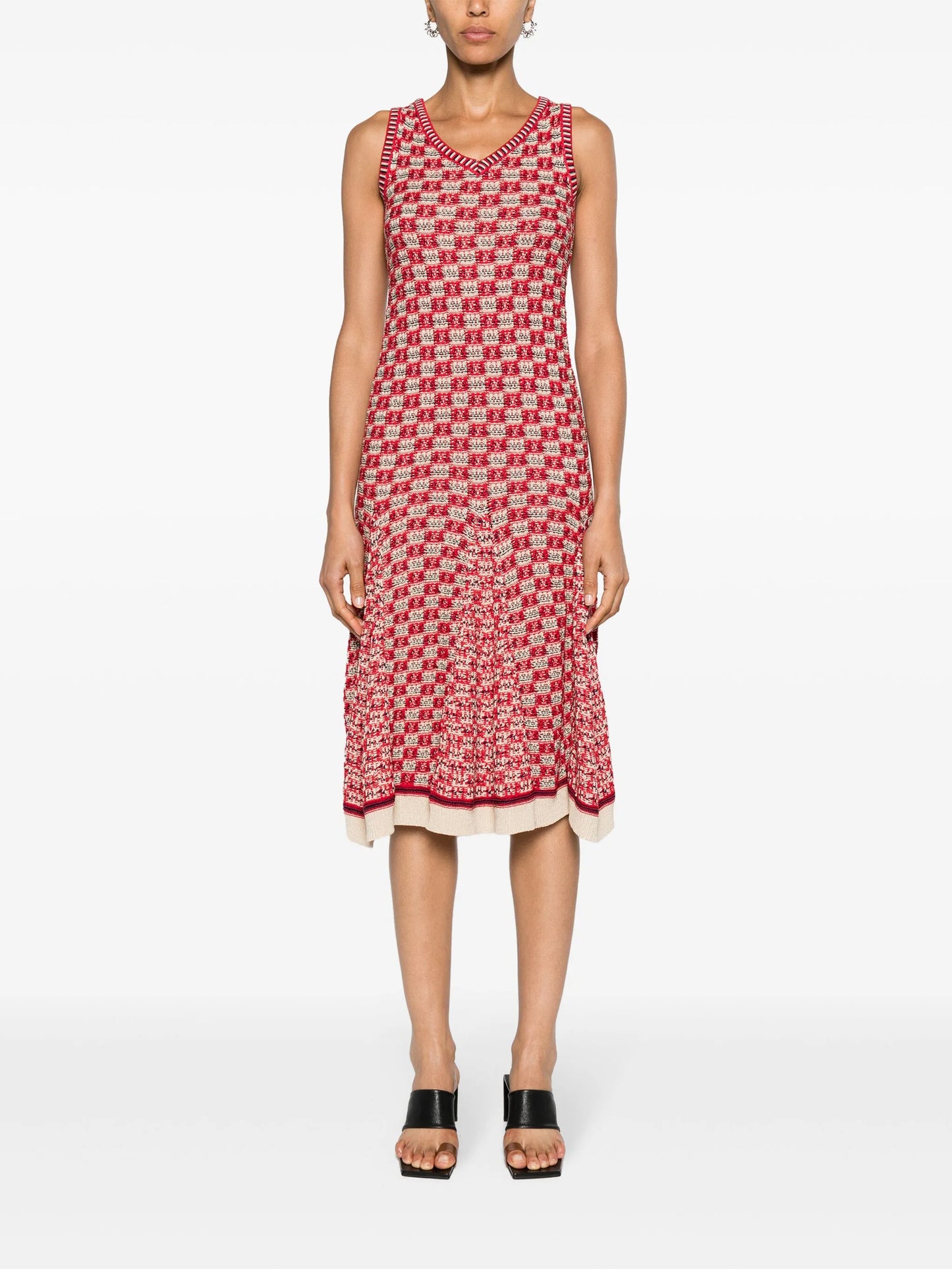 Soar godet midi dress