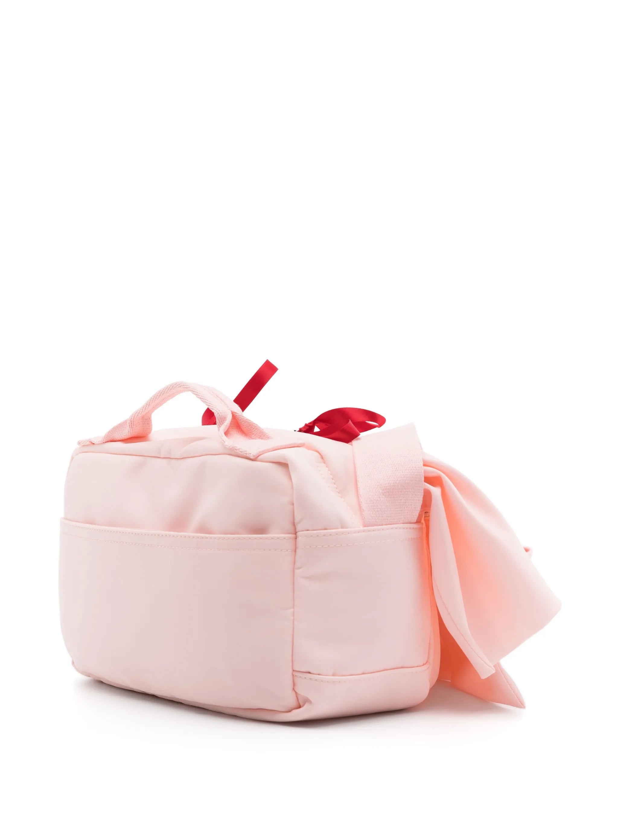ruffled bow-detail crossbody bag