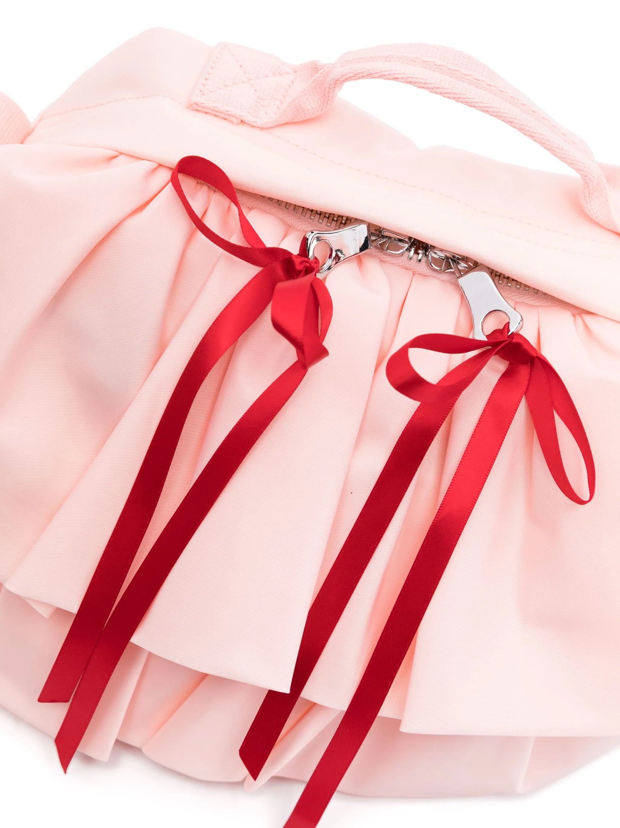 ruffled bow-detail crossbody bag
